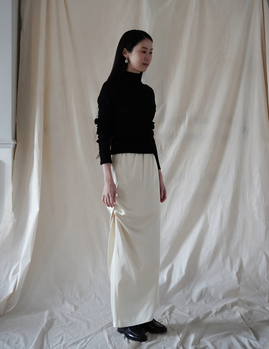 Drape Skirt・Cream