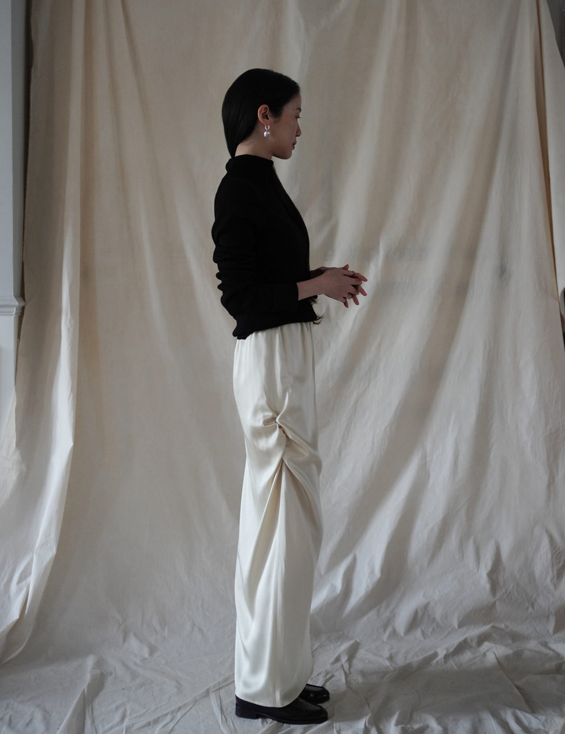 Drape Skirt・Cream