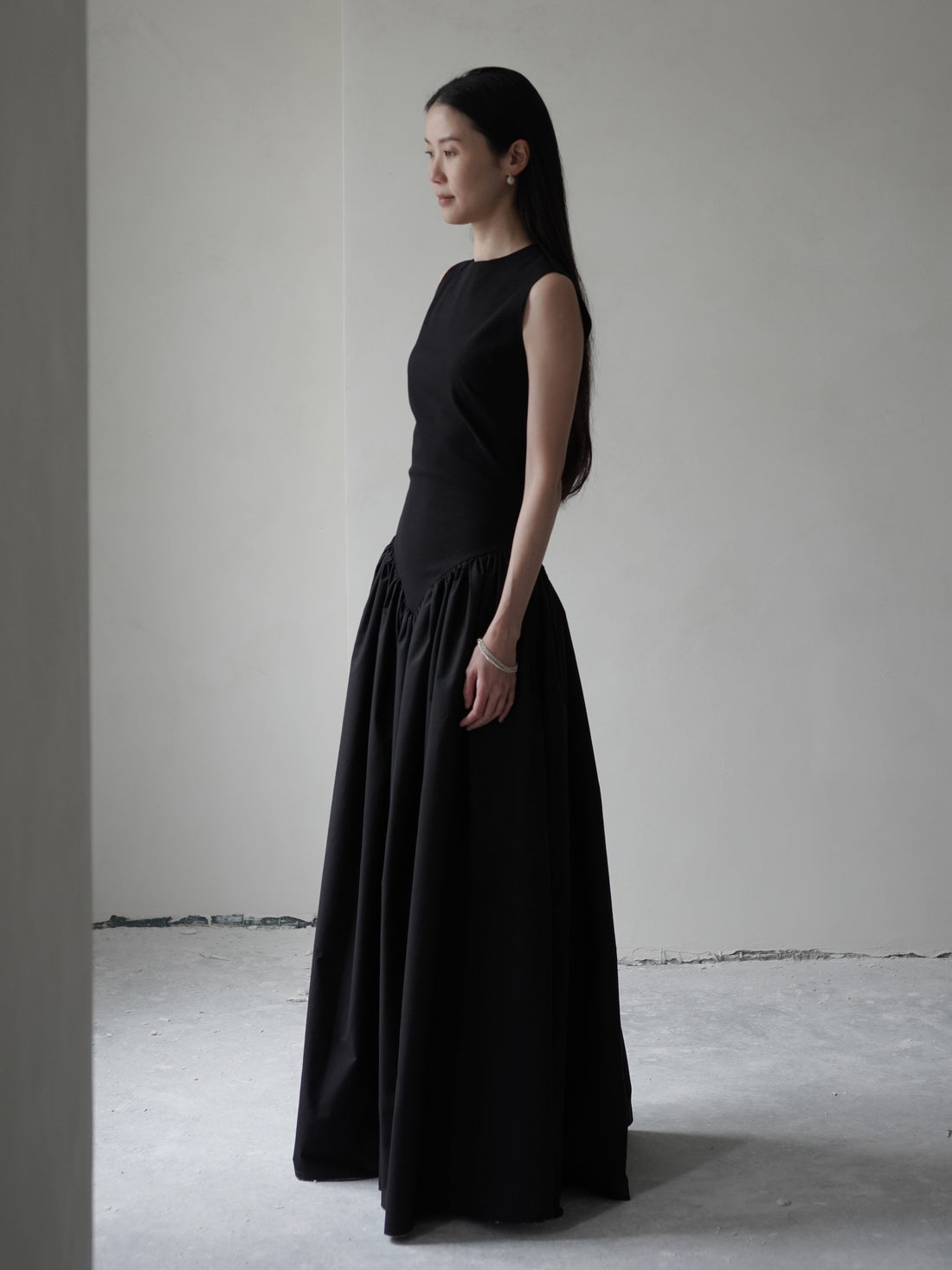 Puffed Dress・Black