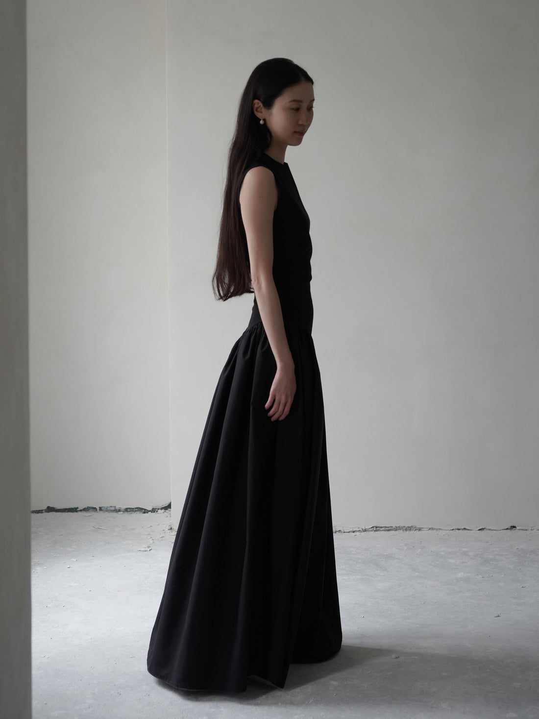 Puffed Dress・Black