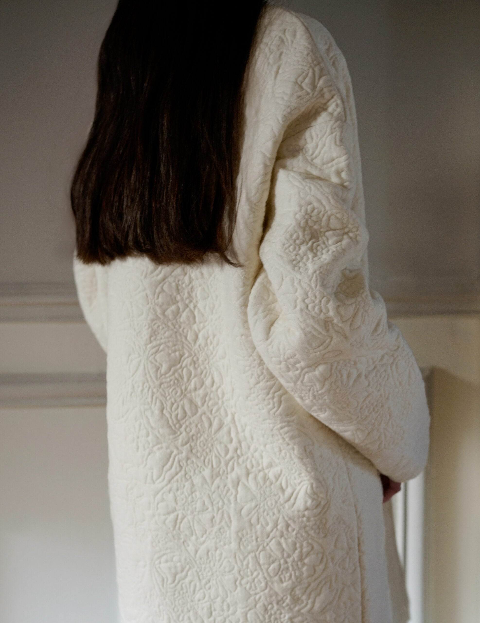 LENA Quilted Wool Jacket ・ Ivory
