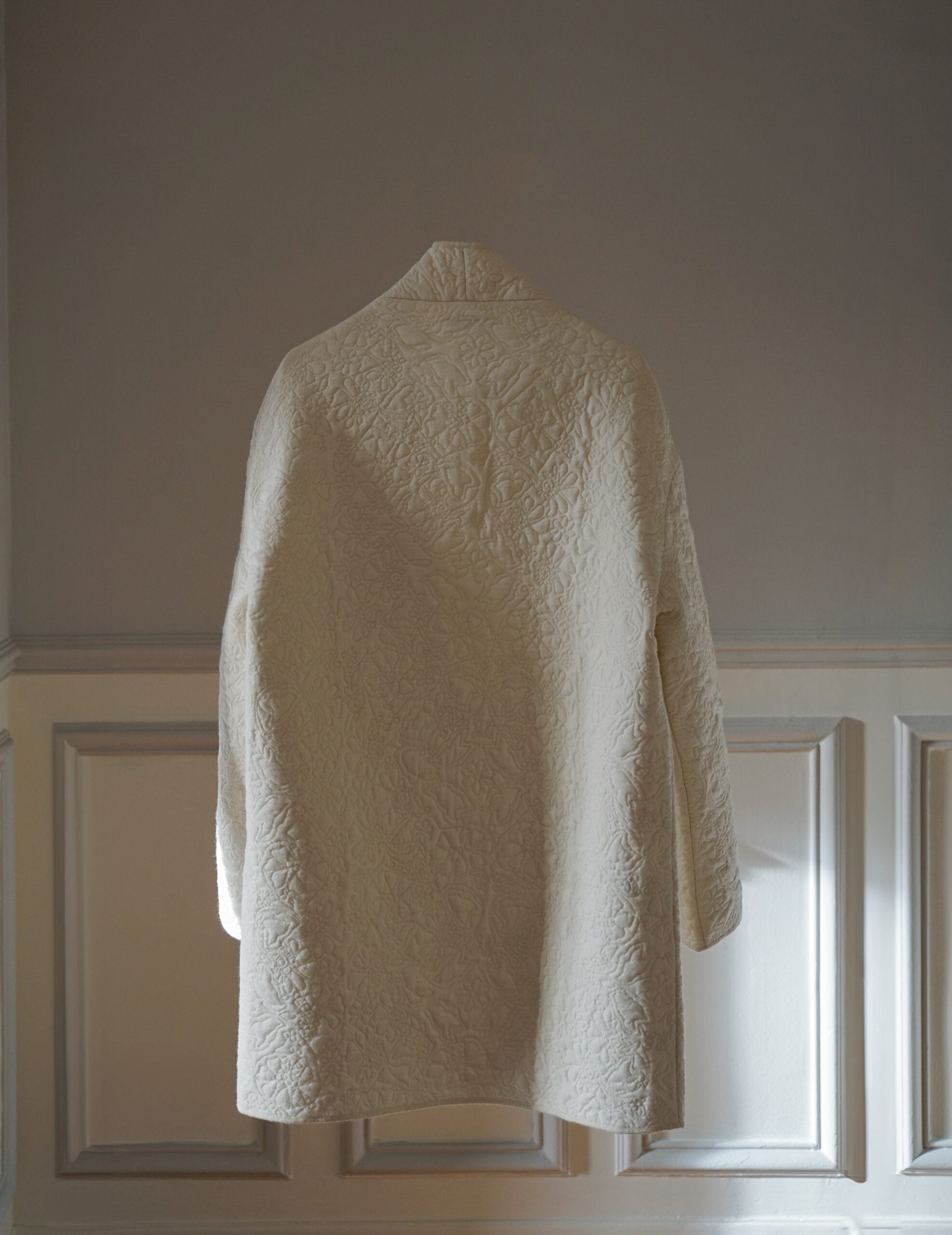 LENA Quilted Wool Jacket ・ Ivory