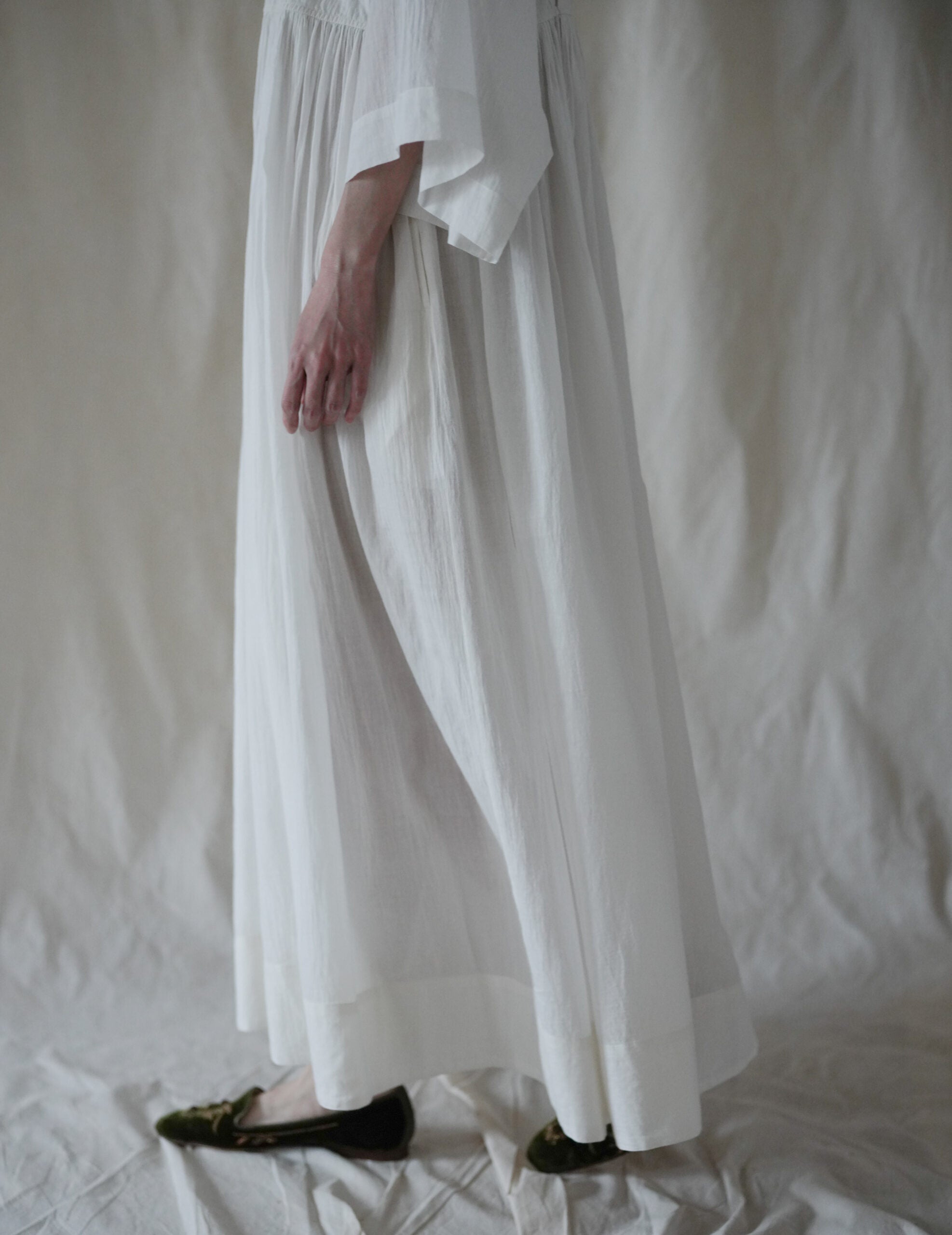 Anais Khadi Dress・White