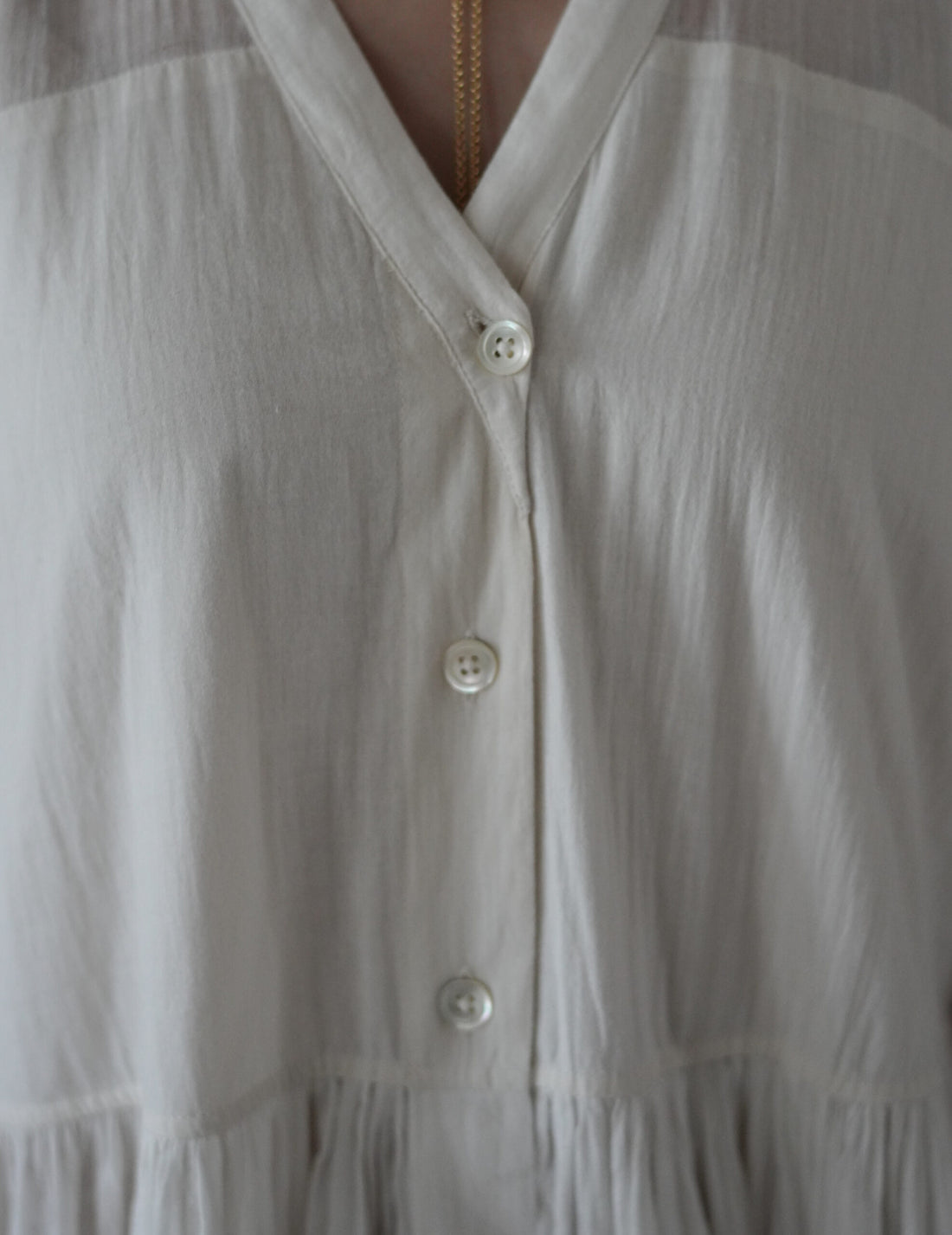 Anais Khadi Dress・White