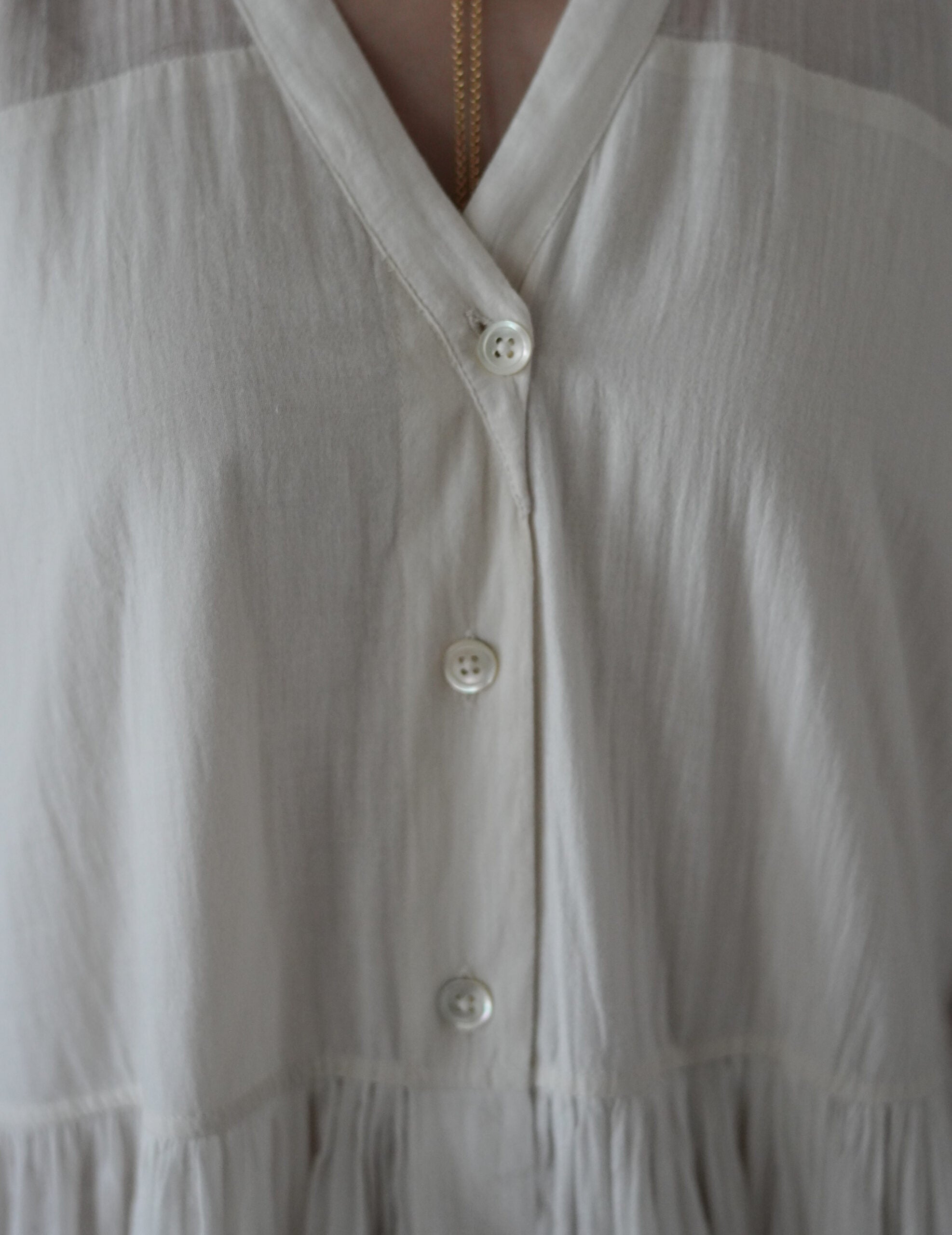 Anais Khadi Dress・White