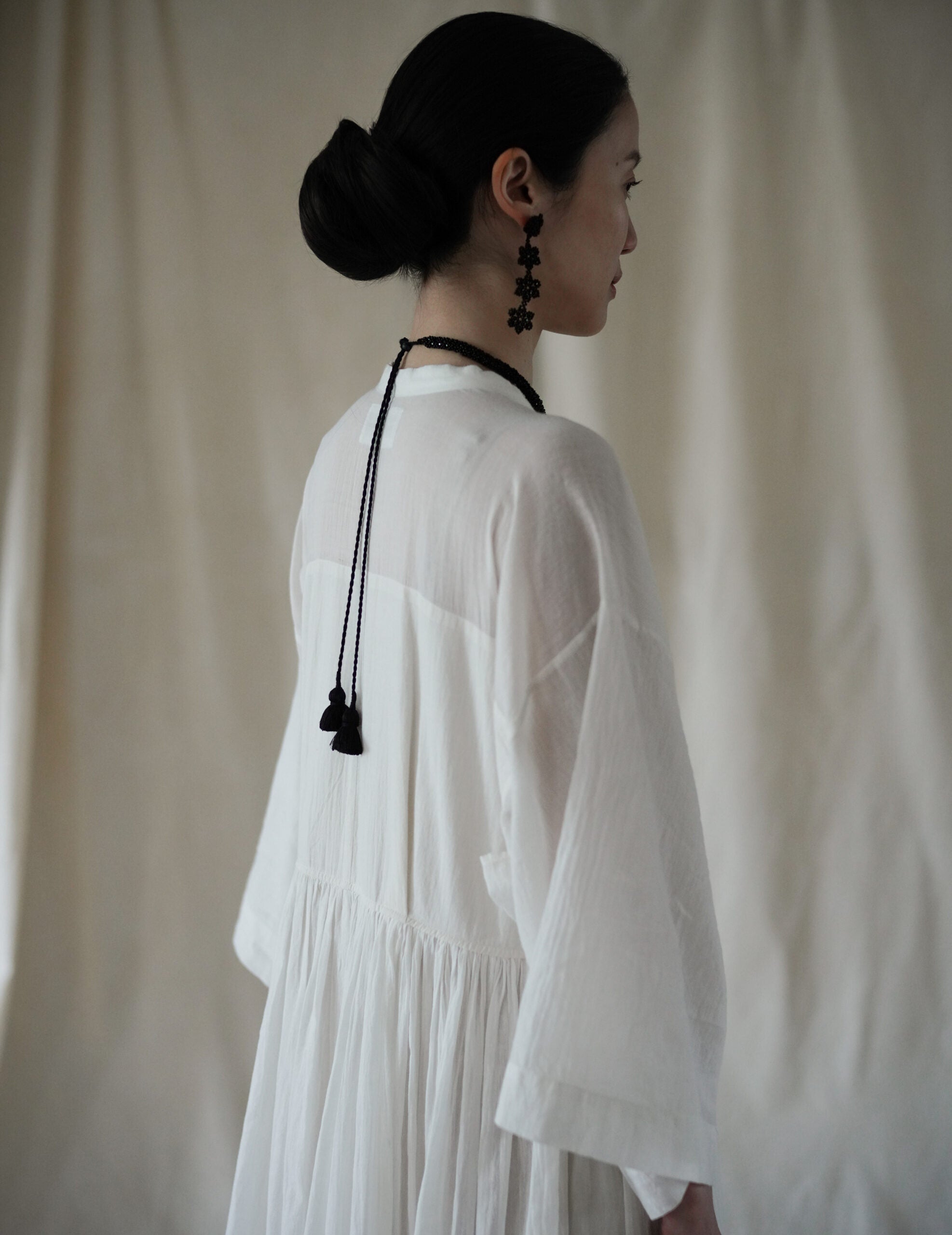 Snake 串珠項鍊・黑色