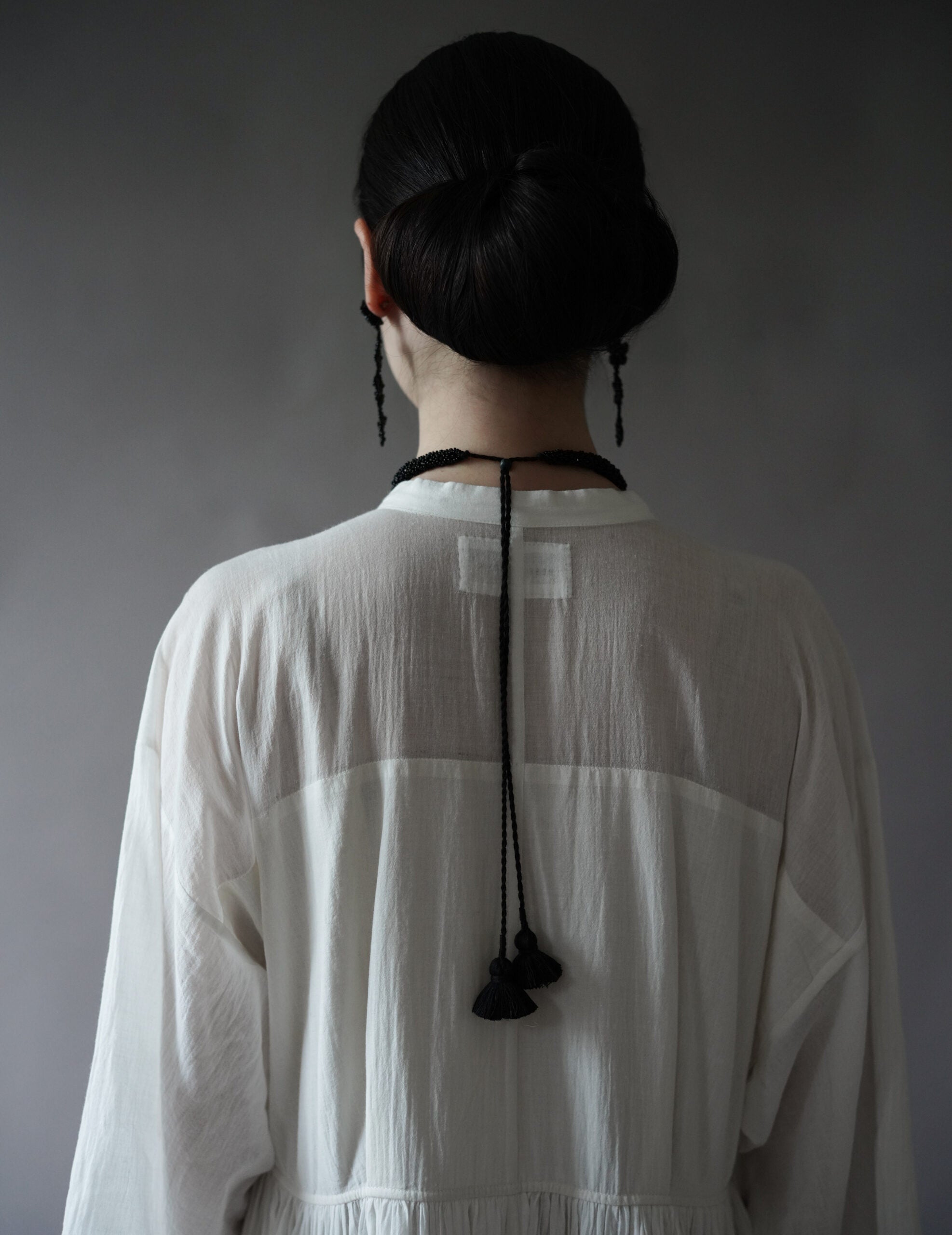 Snake 串珠項鍊・黑色