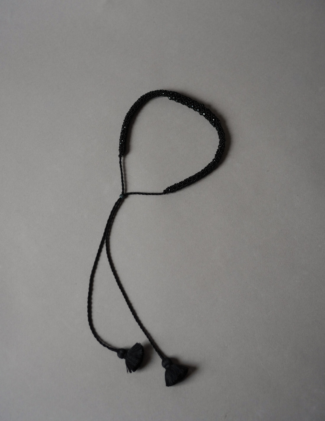 Snake 串珠項鍊・黑色