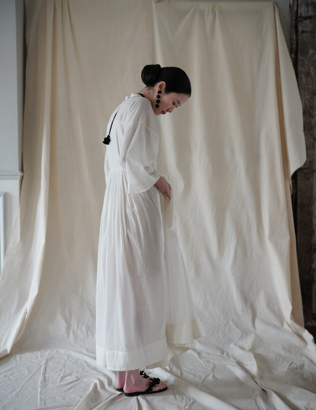 Snake 串珠項鍊・黑色