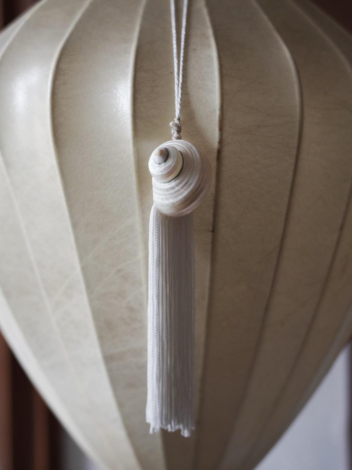 Bespoke Shell Tassel Necklace・White