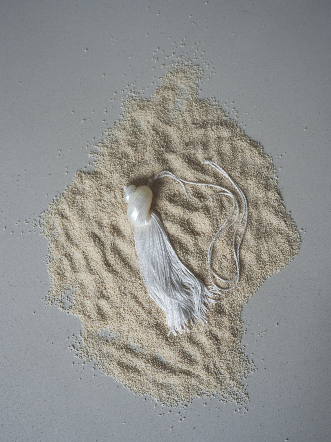Bespoke Shell Tassel Necklace・White