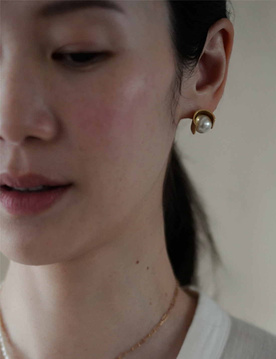 Owl.01 珍珠耳釘
