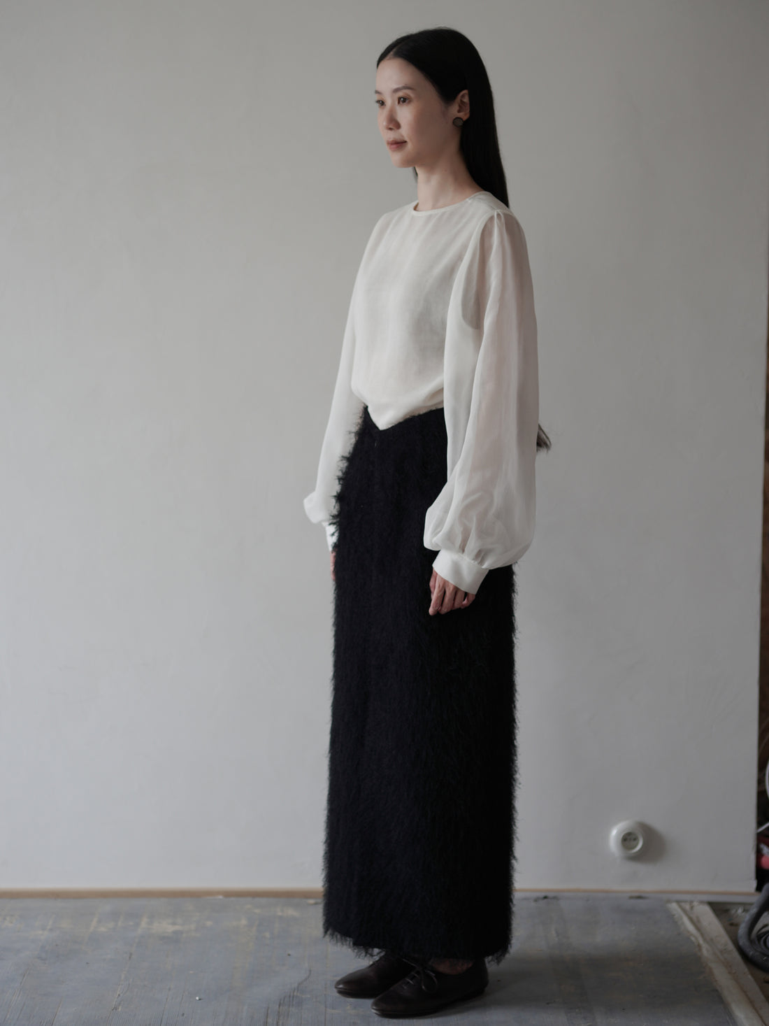 All-Over Fringe 流蘇鉛筆裙・黑色