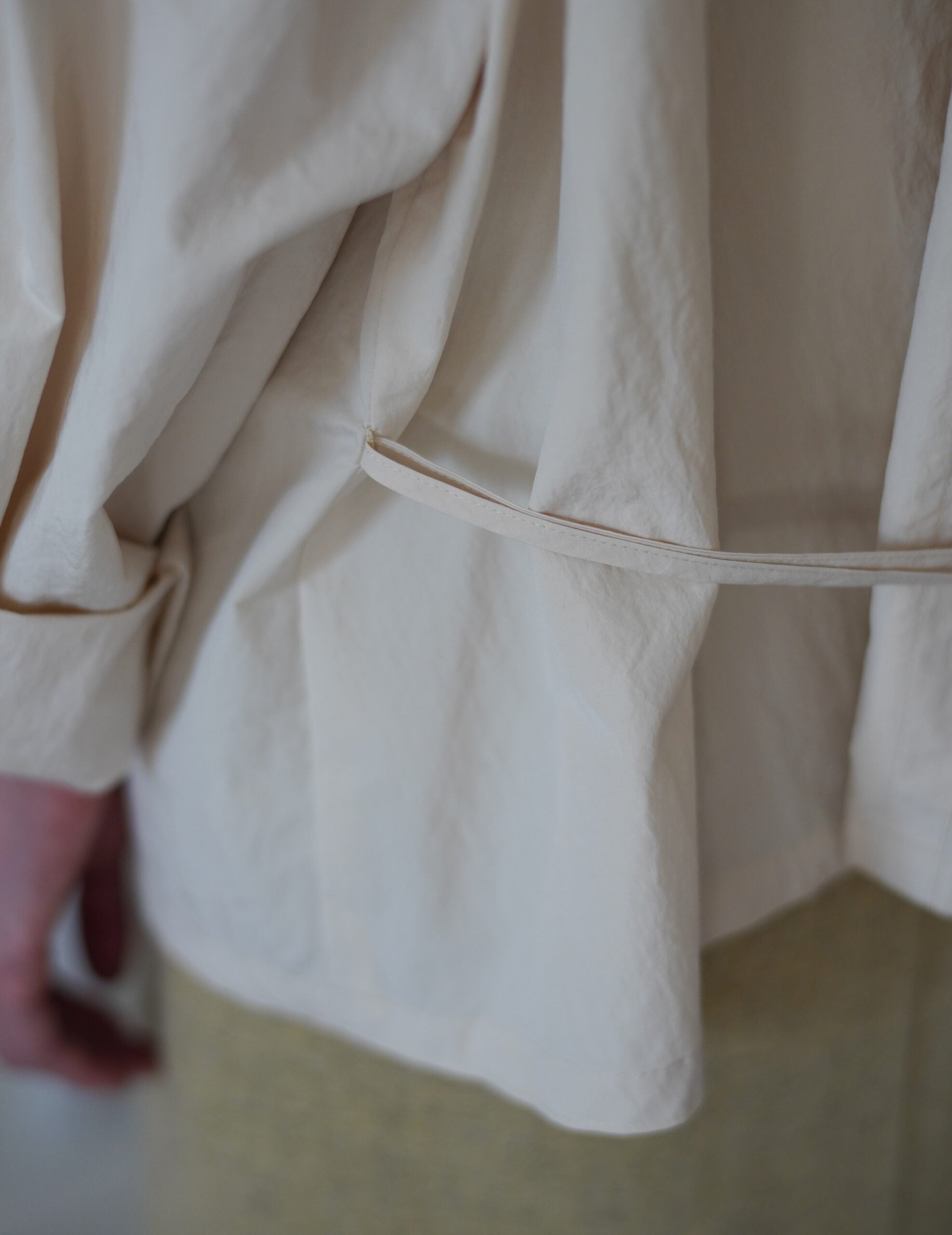 Scarf Short Trench Jacket・Ivory