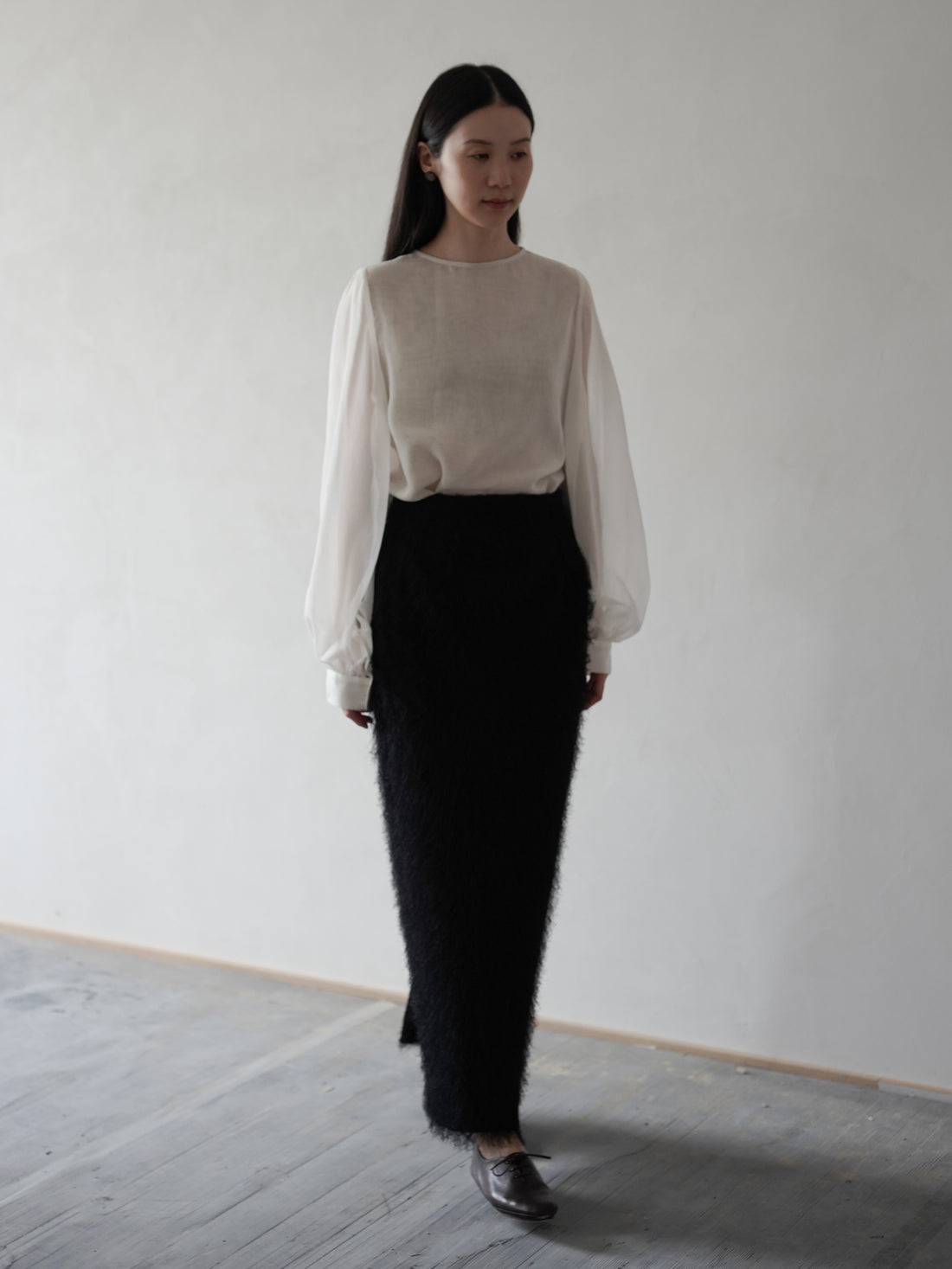 All-Over Fringe 流蘇鉛筆裙・黑色