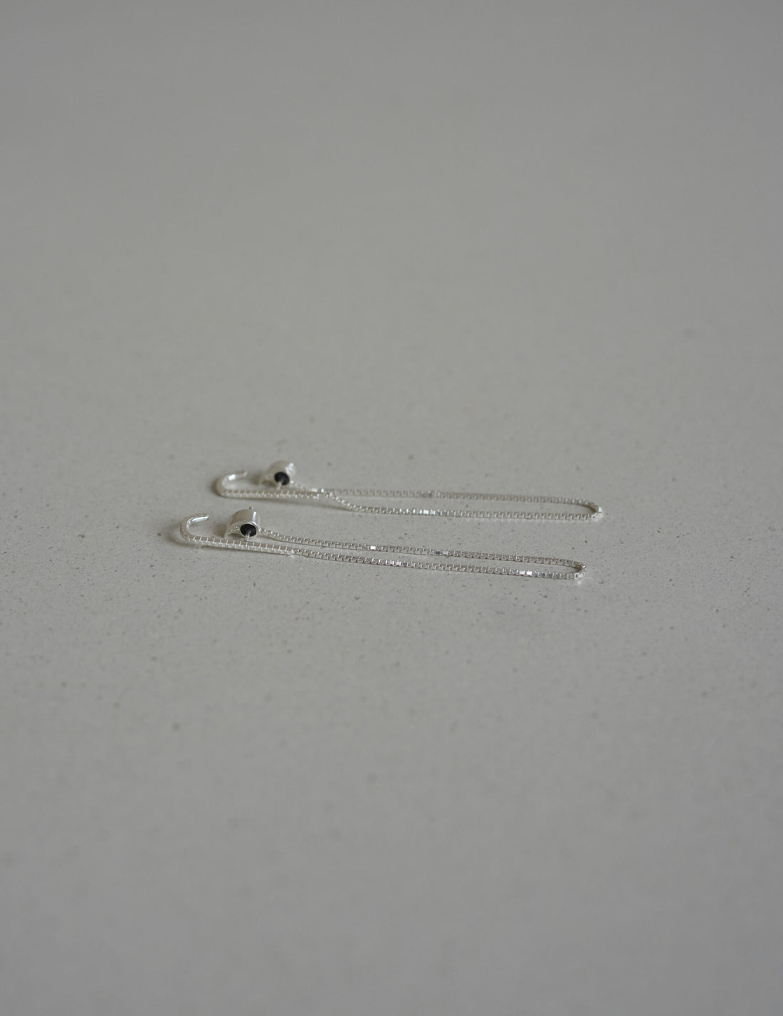 CURRENTS 長鍊耳環・銀