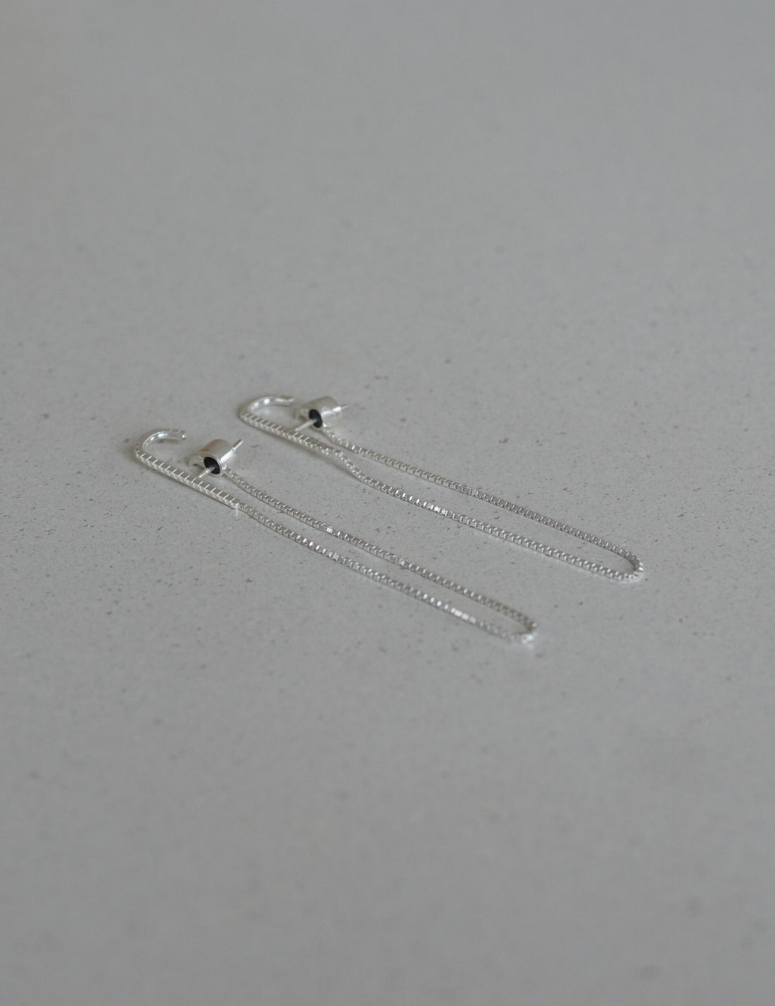 CURRENTS 長鍊耳環・銀