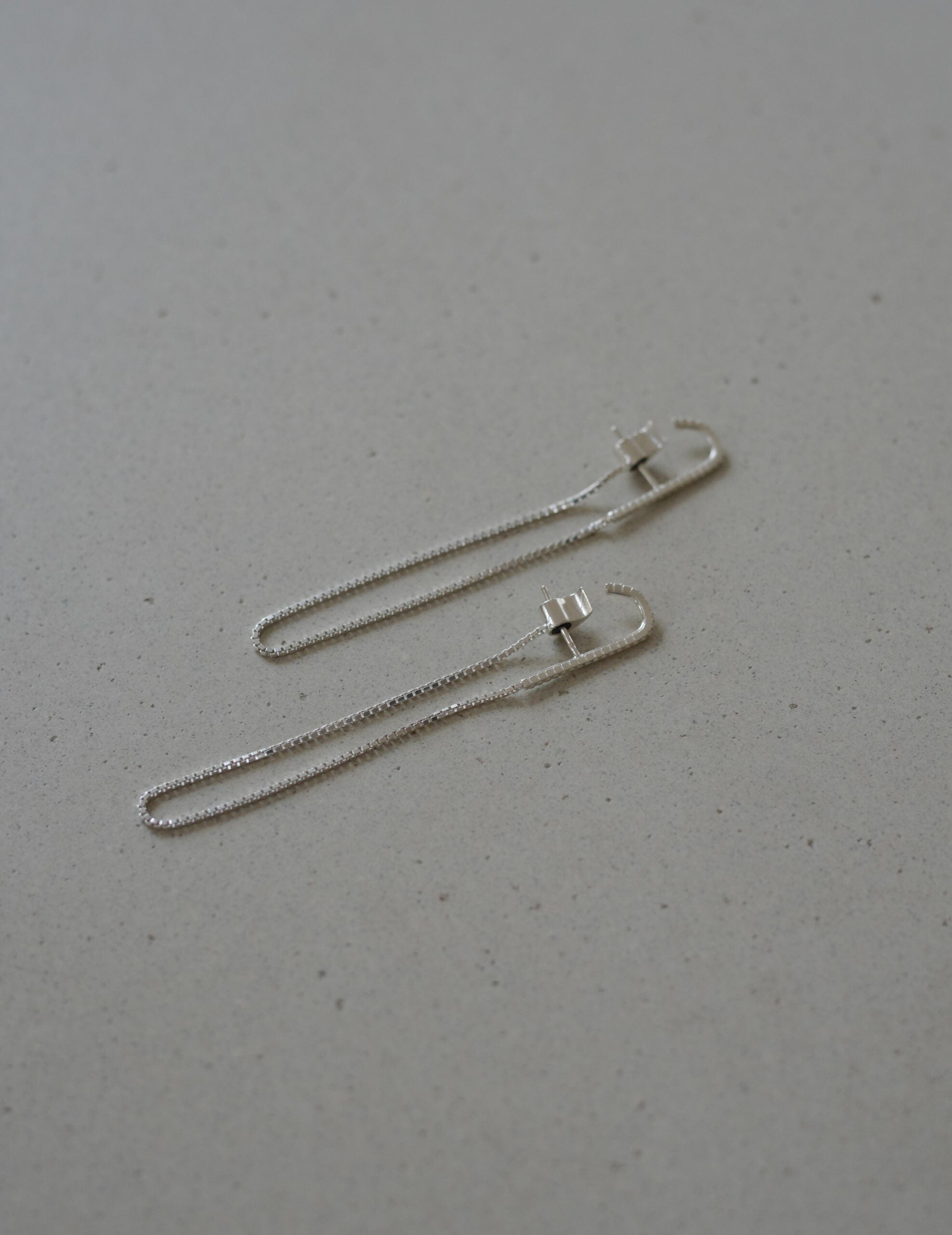 CURRENTS 長鍊耳環・銀