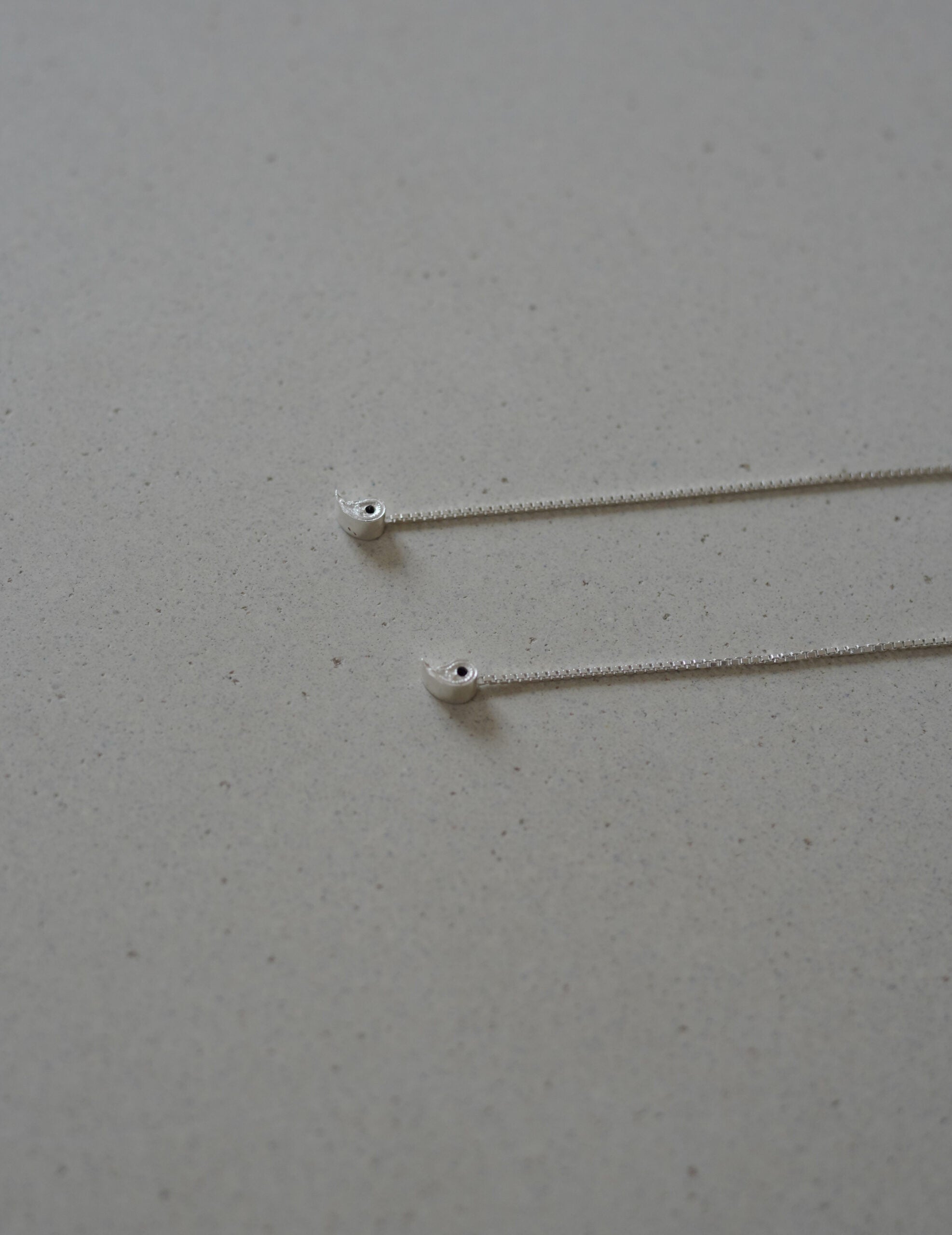 CURRENTS 長鍊耳環・銀