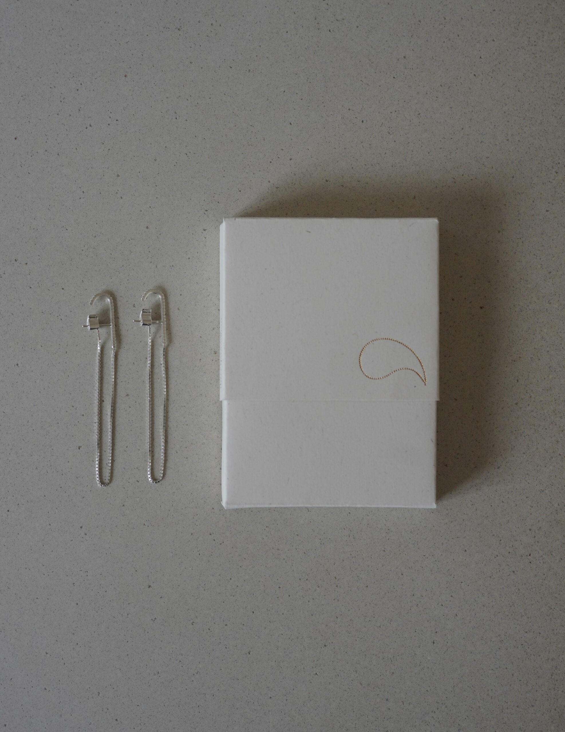 CURRENTS 長鍊耳環・銀