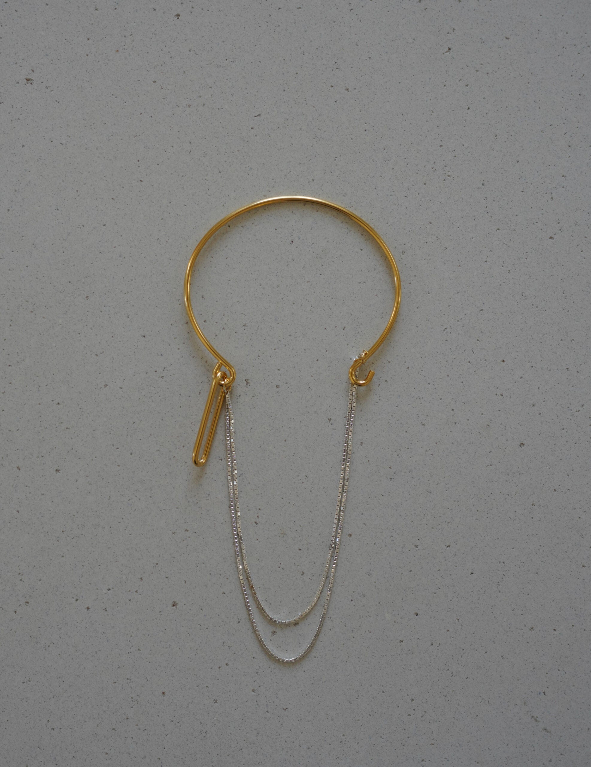 CURRENTS 流蘇手環・金銀混色