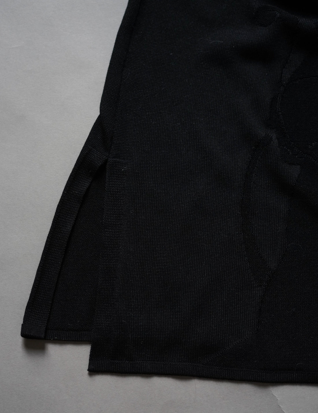 Woman Figure Knitted Dress・Black