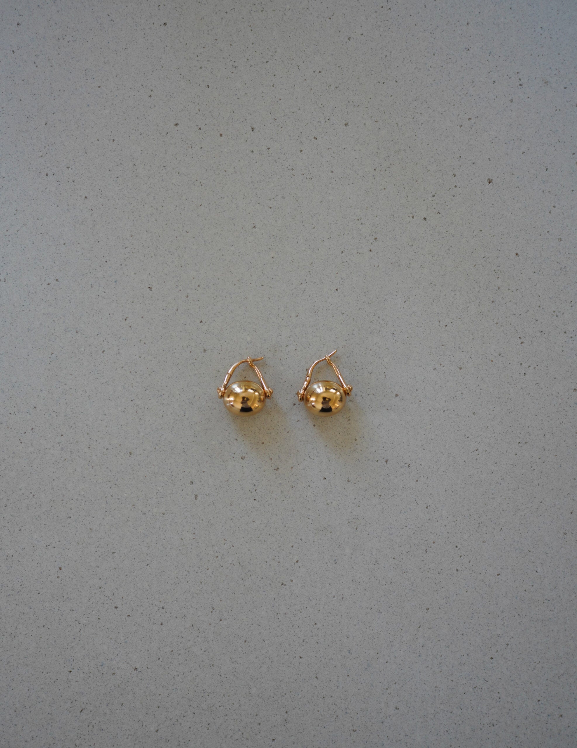 Ellipse 橢圓耳環・金色