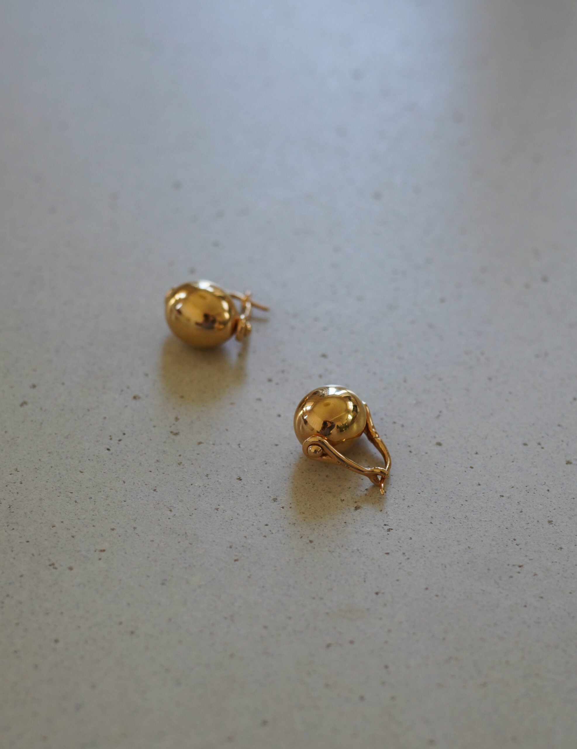 Ellipse 橢圓耳環・金色