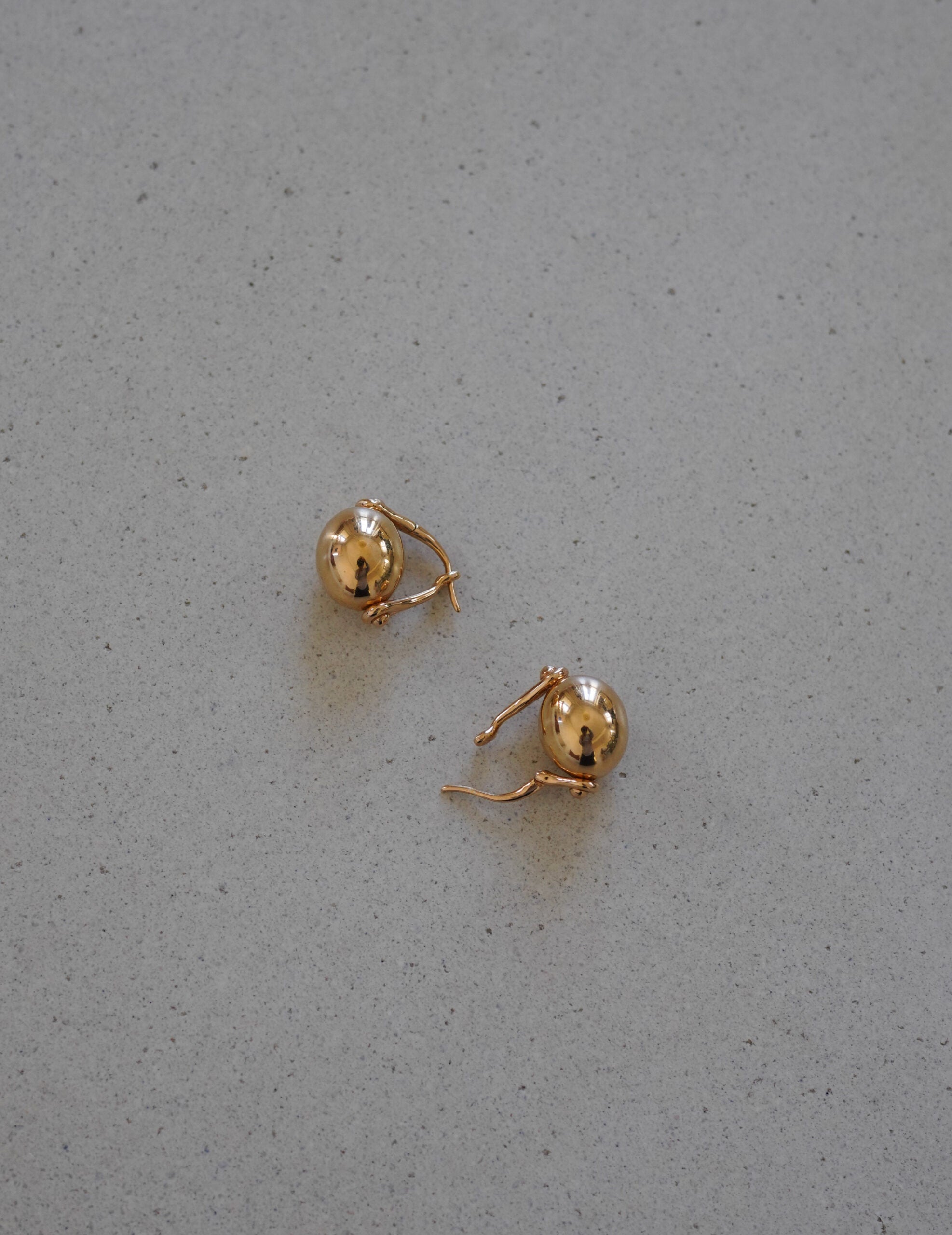 Ellipse 橢圓耳環・金色