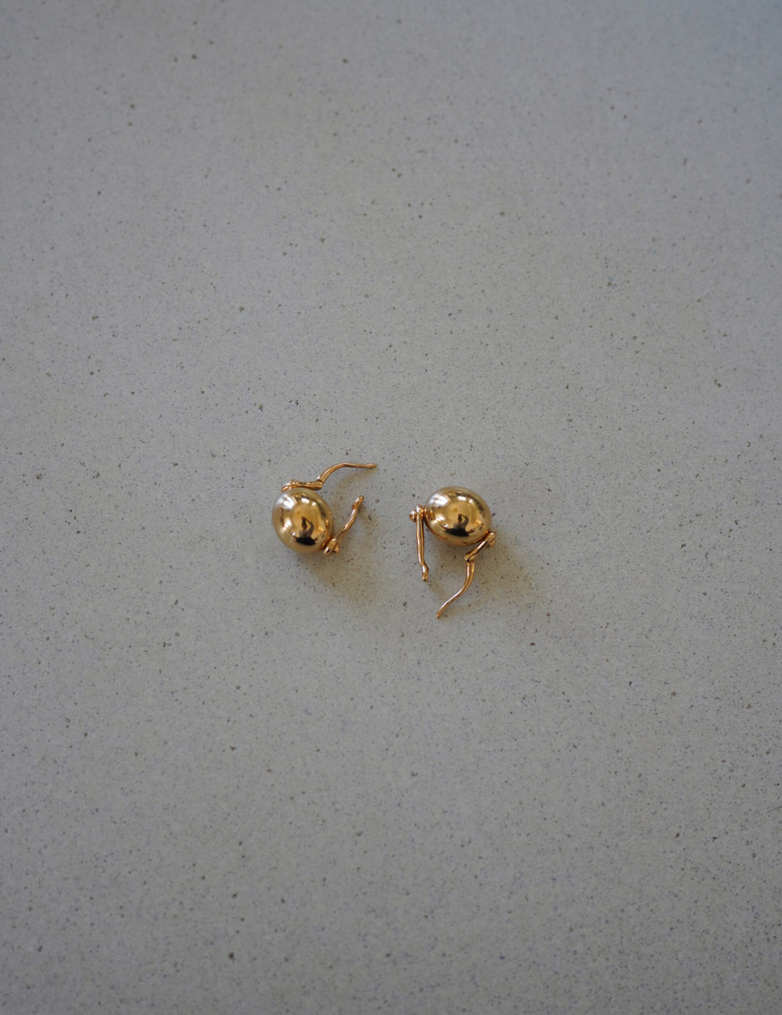 Ellipse 橢圓耳環・金色