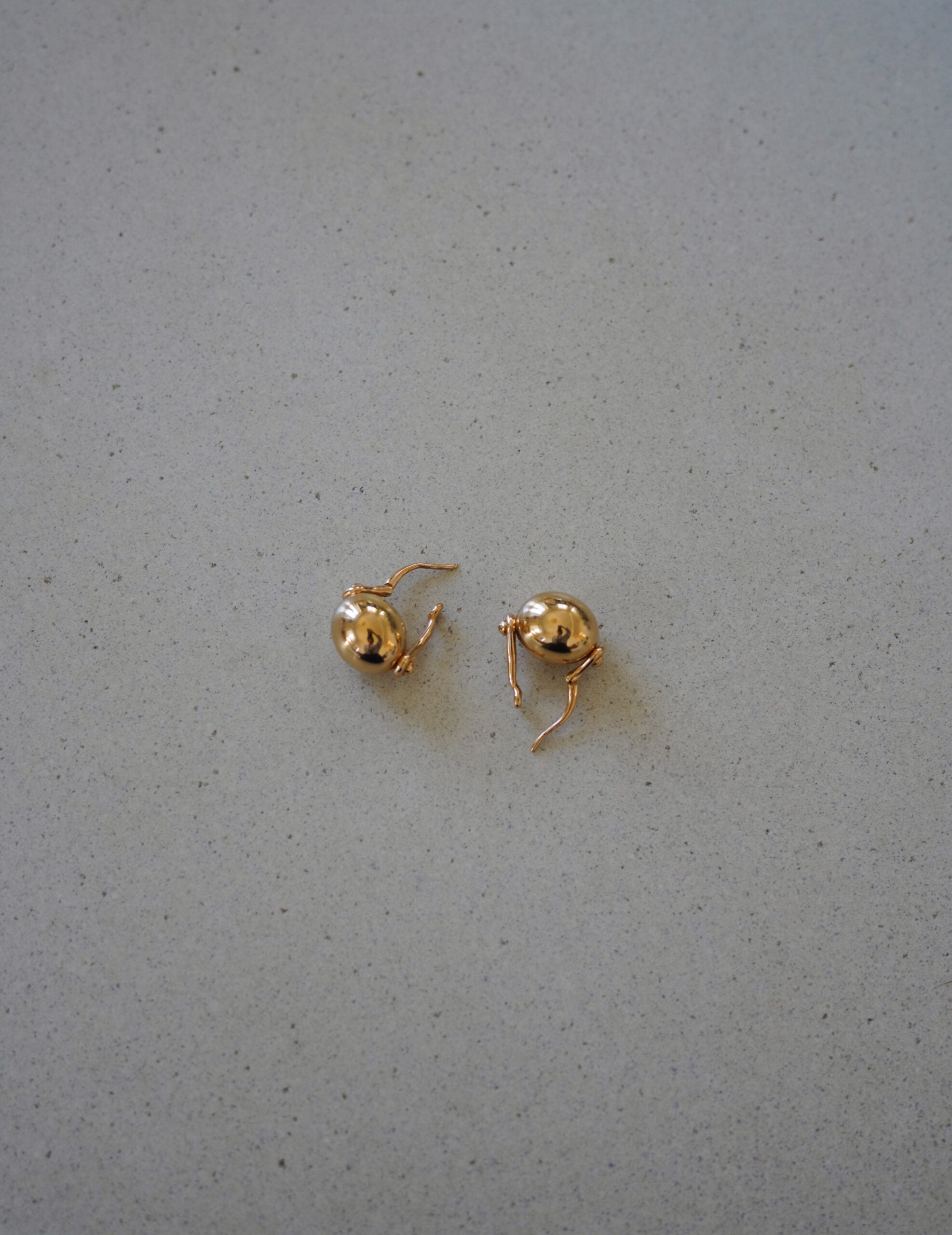 Ellipse 橢圓耳環・金色