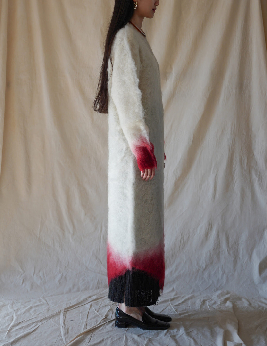 Fur Knitted Dress・White