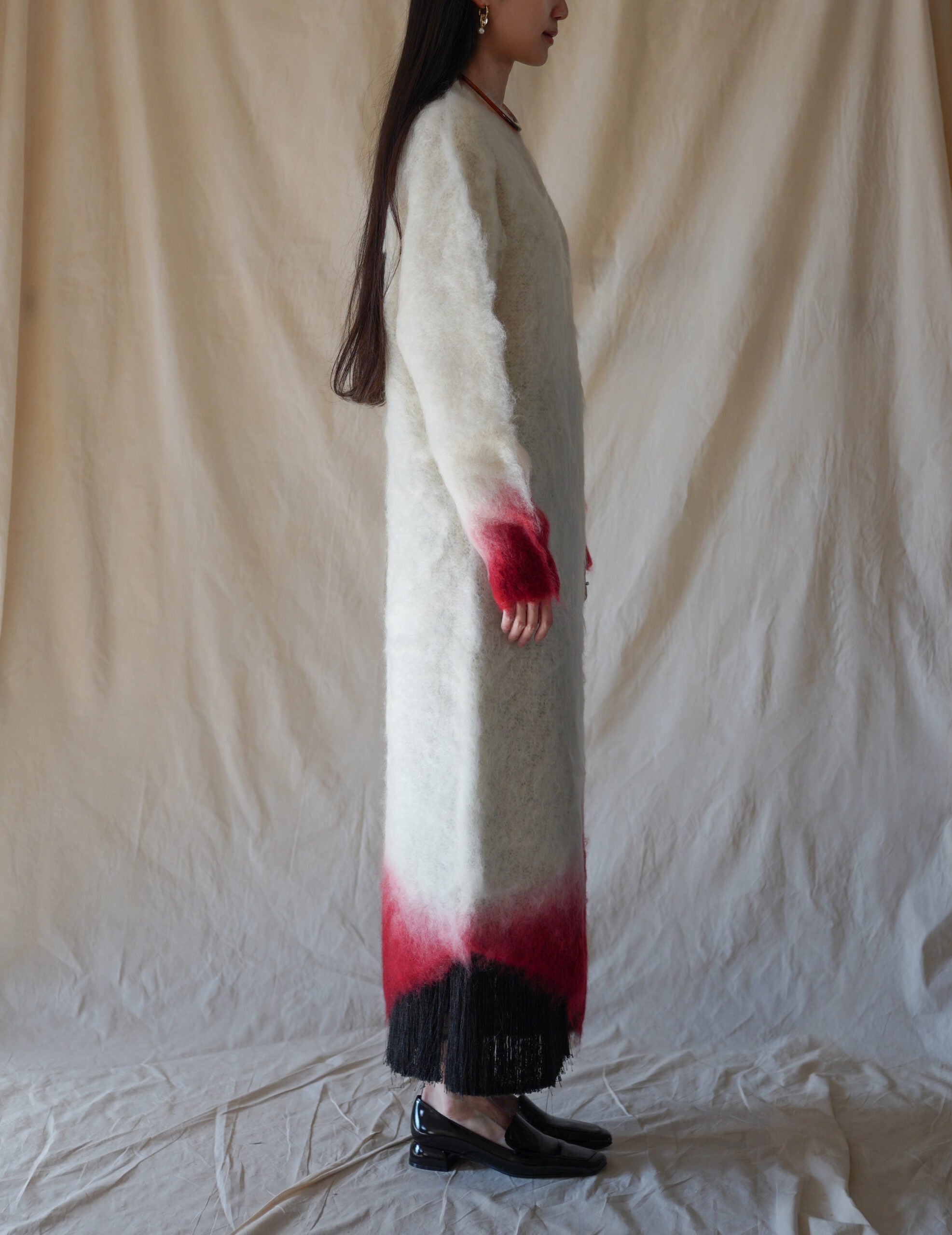 Fur Knitted Dress・White