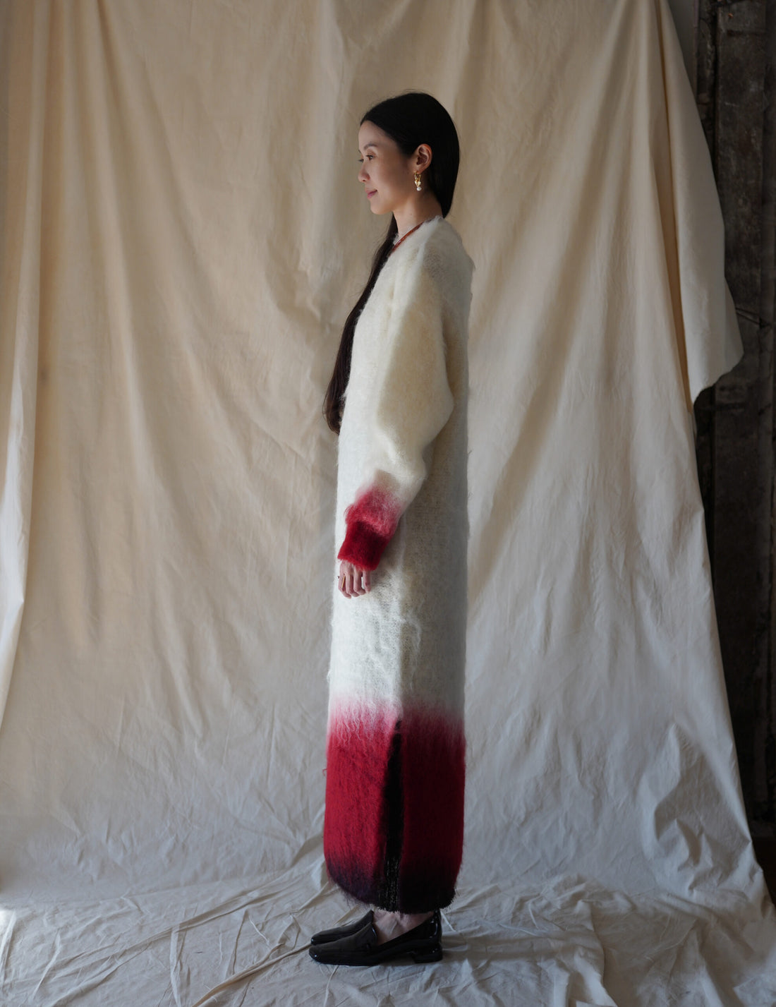 Fur Knitted Dress・White
