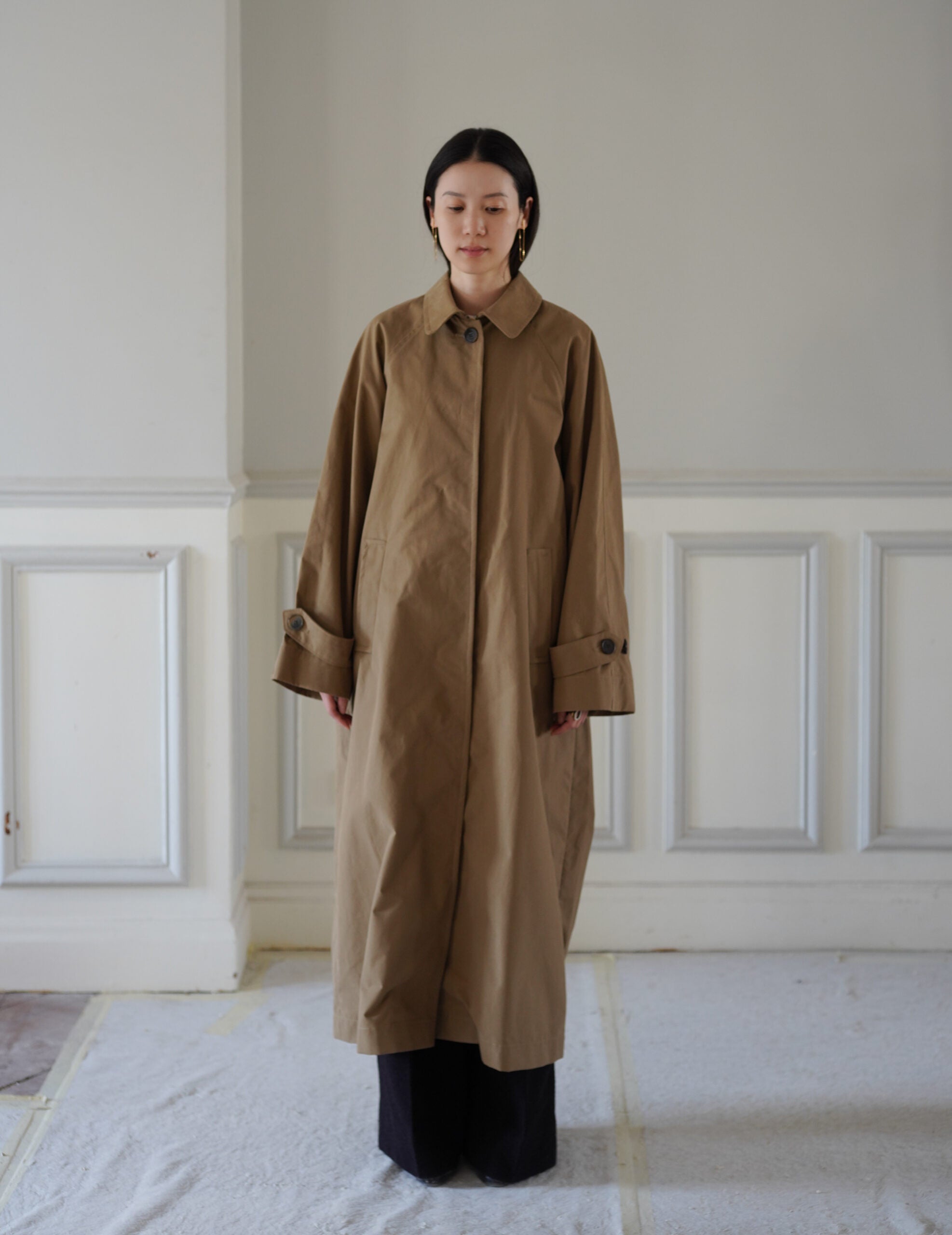 Caro Half Panama Coat・Drabe