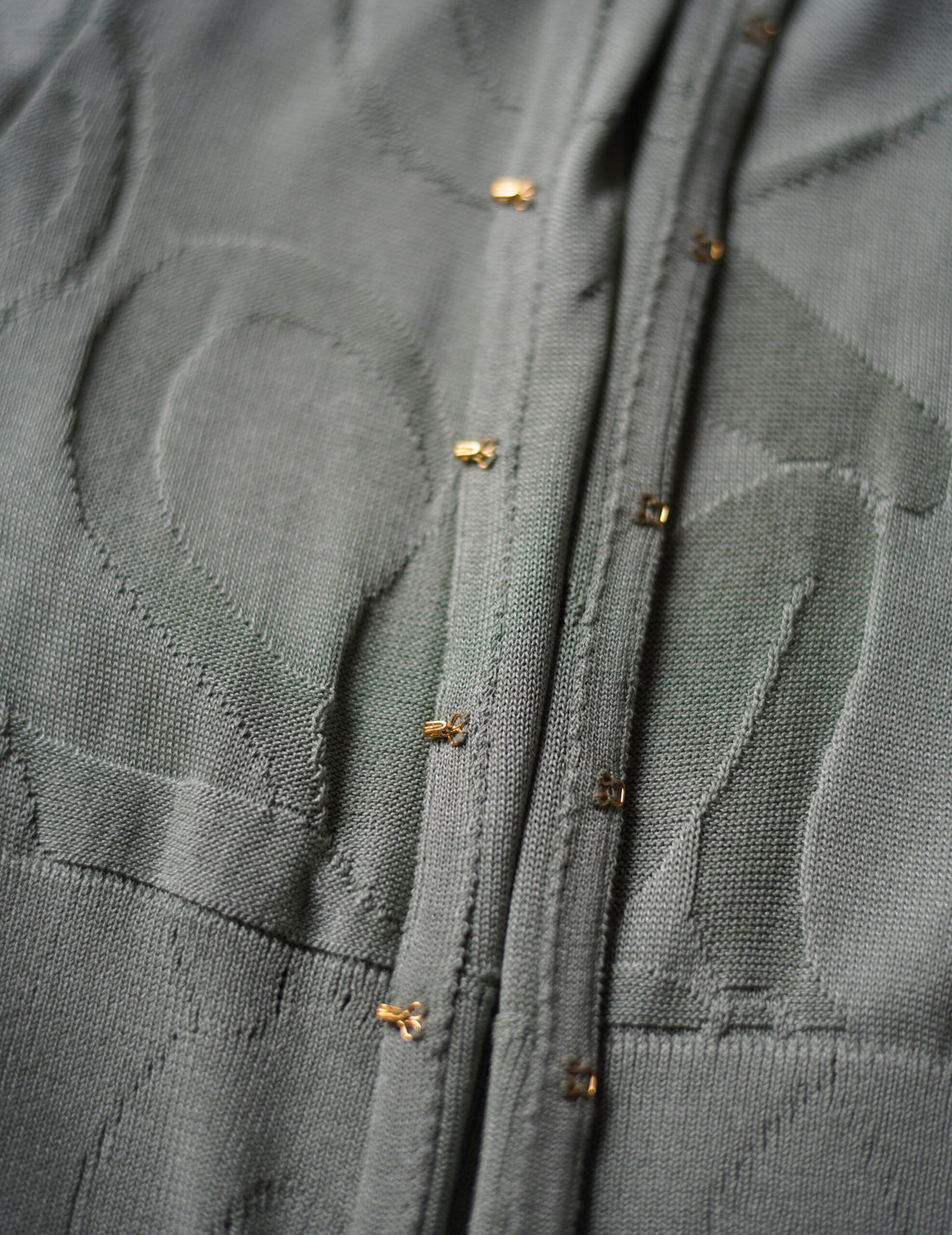 Woman Figure Knitted Cardigan・Lake Green (Exclusive Color)