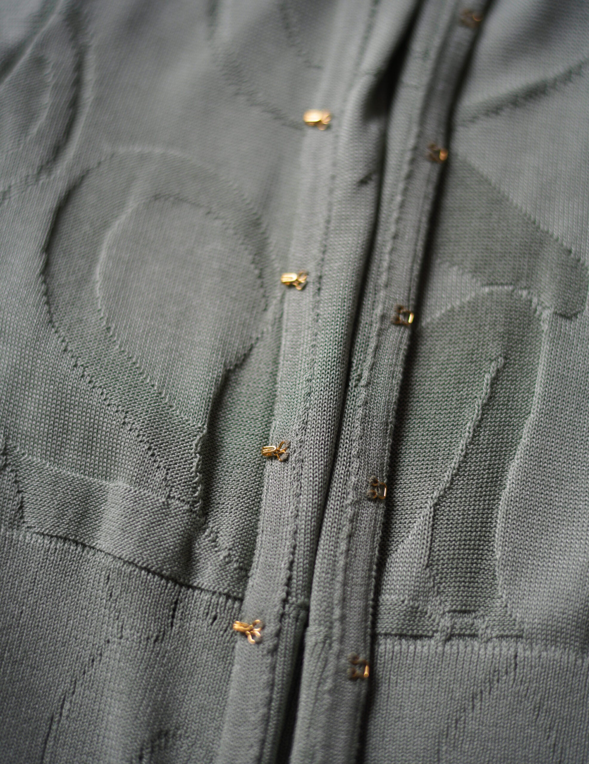 Woman Figure Knitted Cardigan・Lake Green (Exclusive Color)