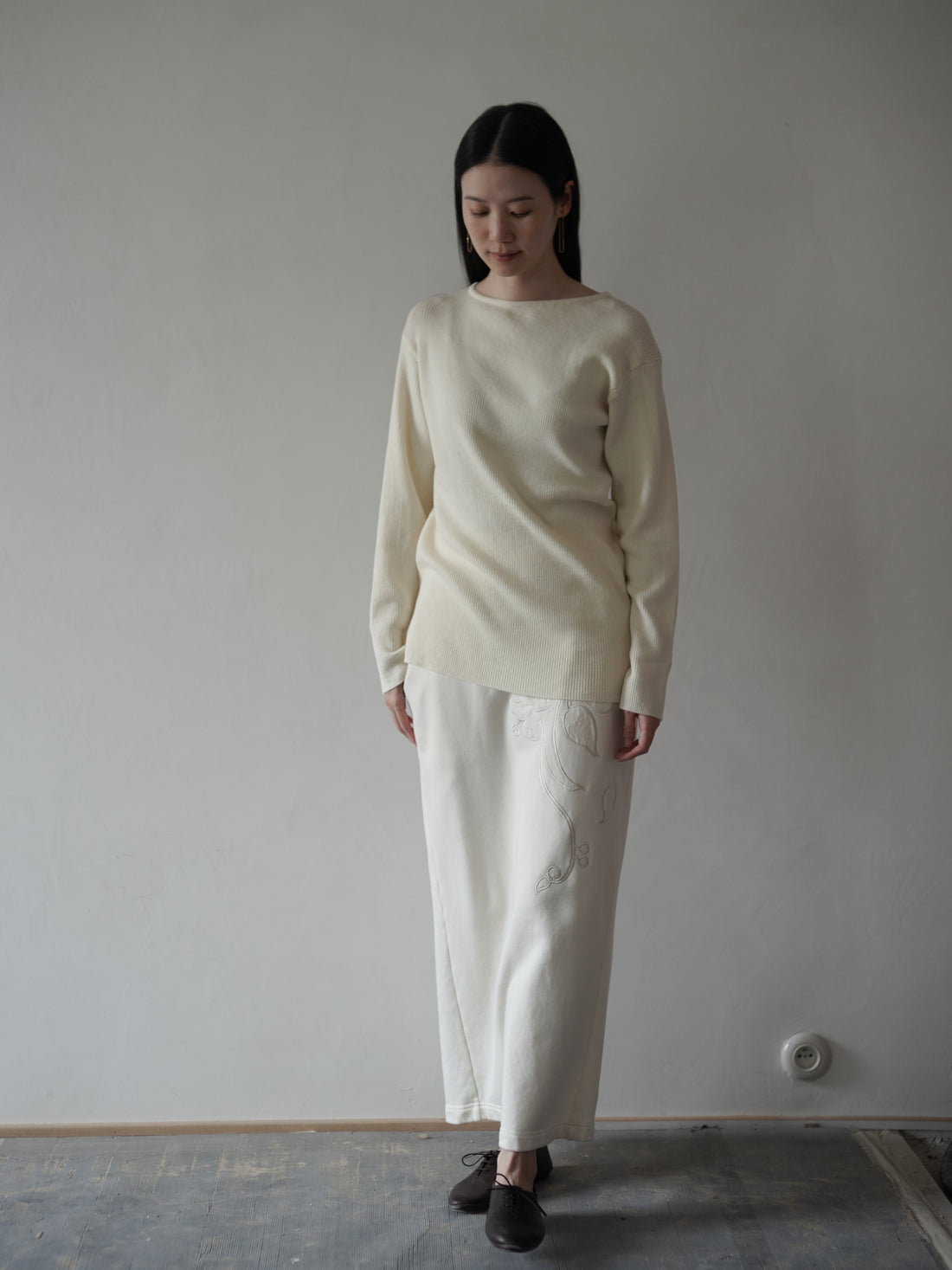 The UNSHRINKABLE WOOL KASHIGU Rib Top