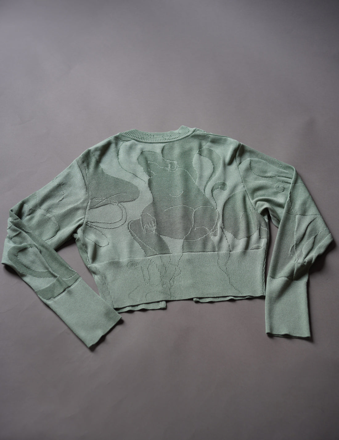 Woman Figure Knitted Cardigan・Lake Green (Exclusive Color)