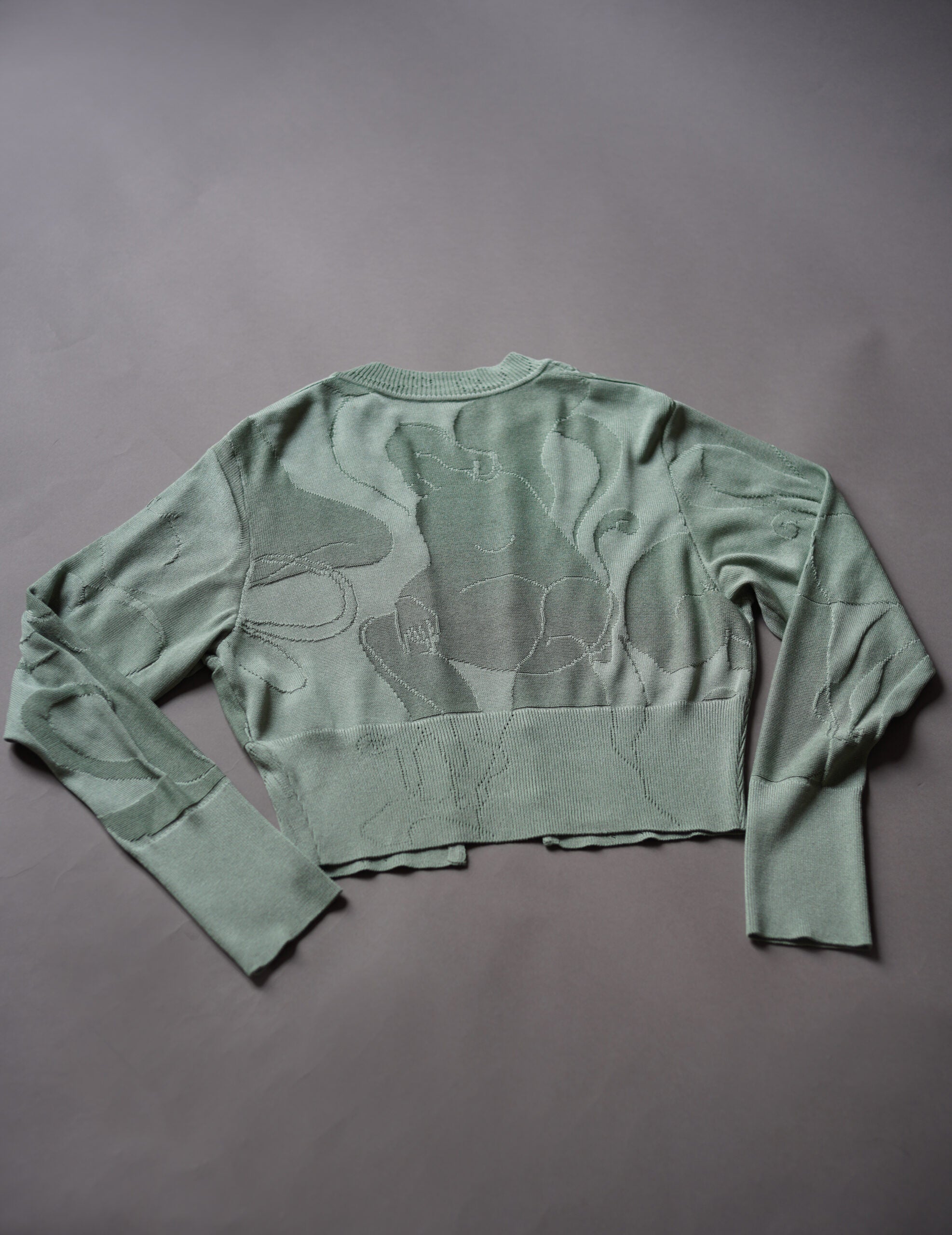 Woman Figure Knitted Cardigan・Lake Green (Exclusive Color)