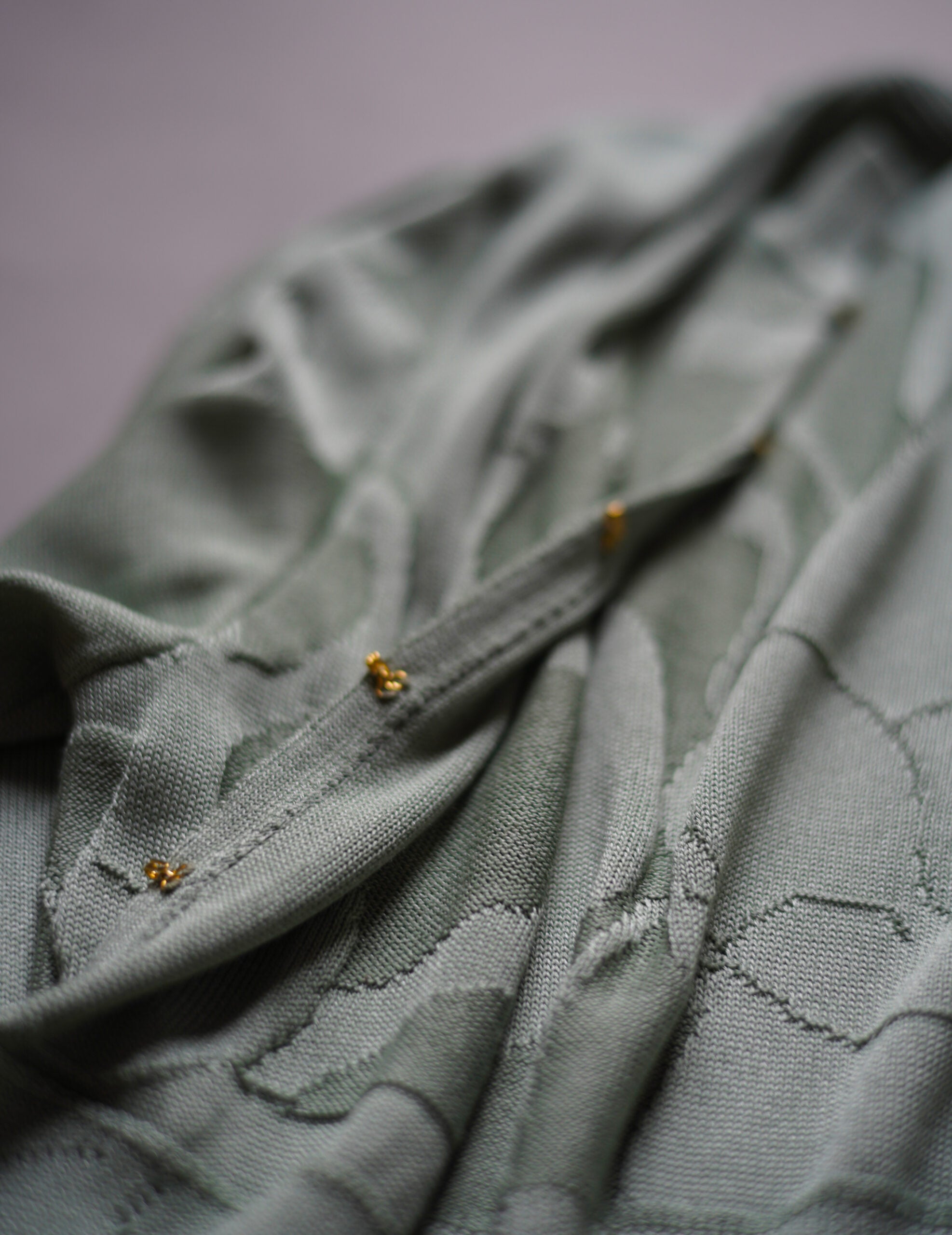 Woman Figure Knitted Cardigan・Lake Green (Exclusive Color)