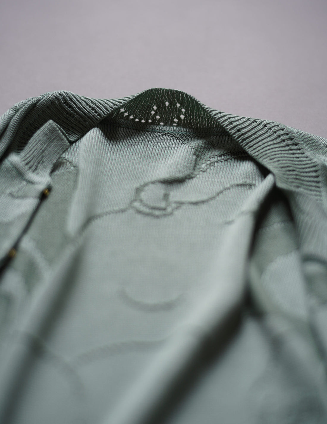 Woman Figure Knitted Cardigan・Lake Green (Exclusive Color)