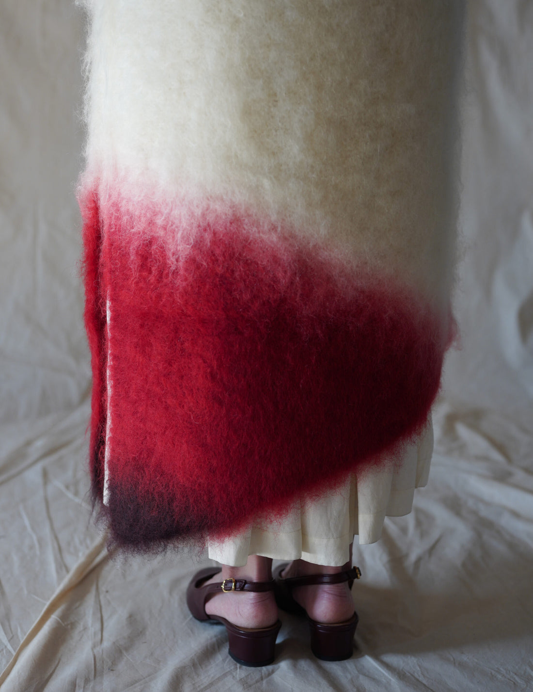 Fur Knitted Dress・White