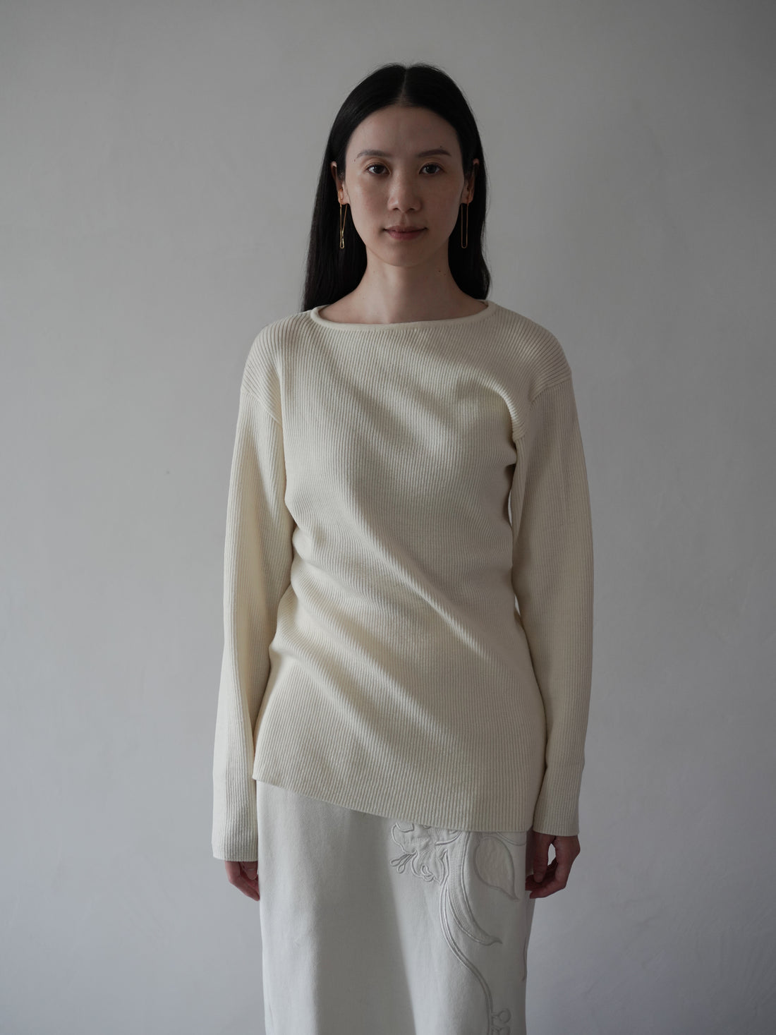 The UNSHRINKABLE WOOL KASHIGU Rib Top
