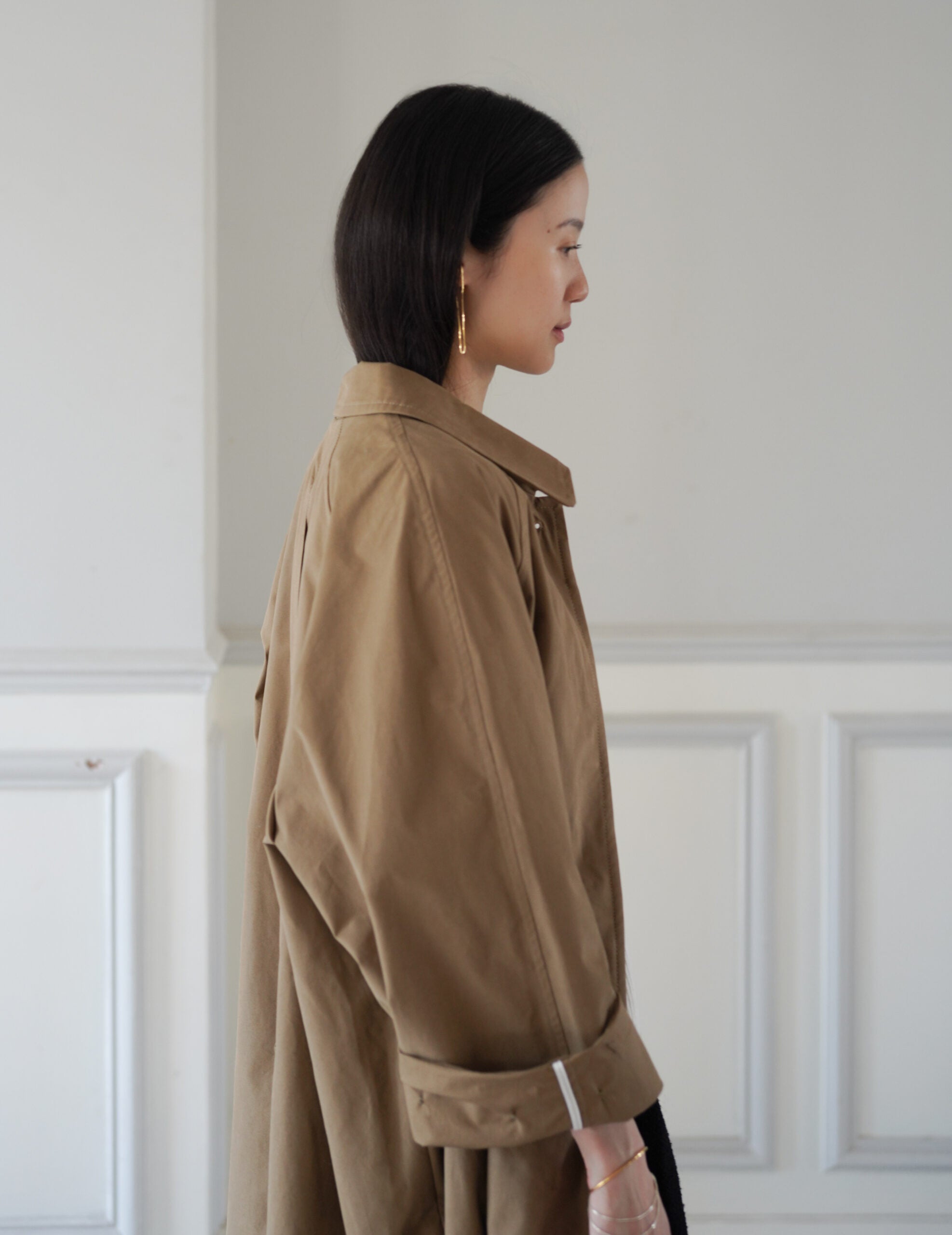 Caro Half Panama Coat・Drabe