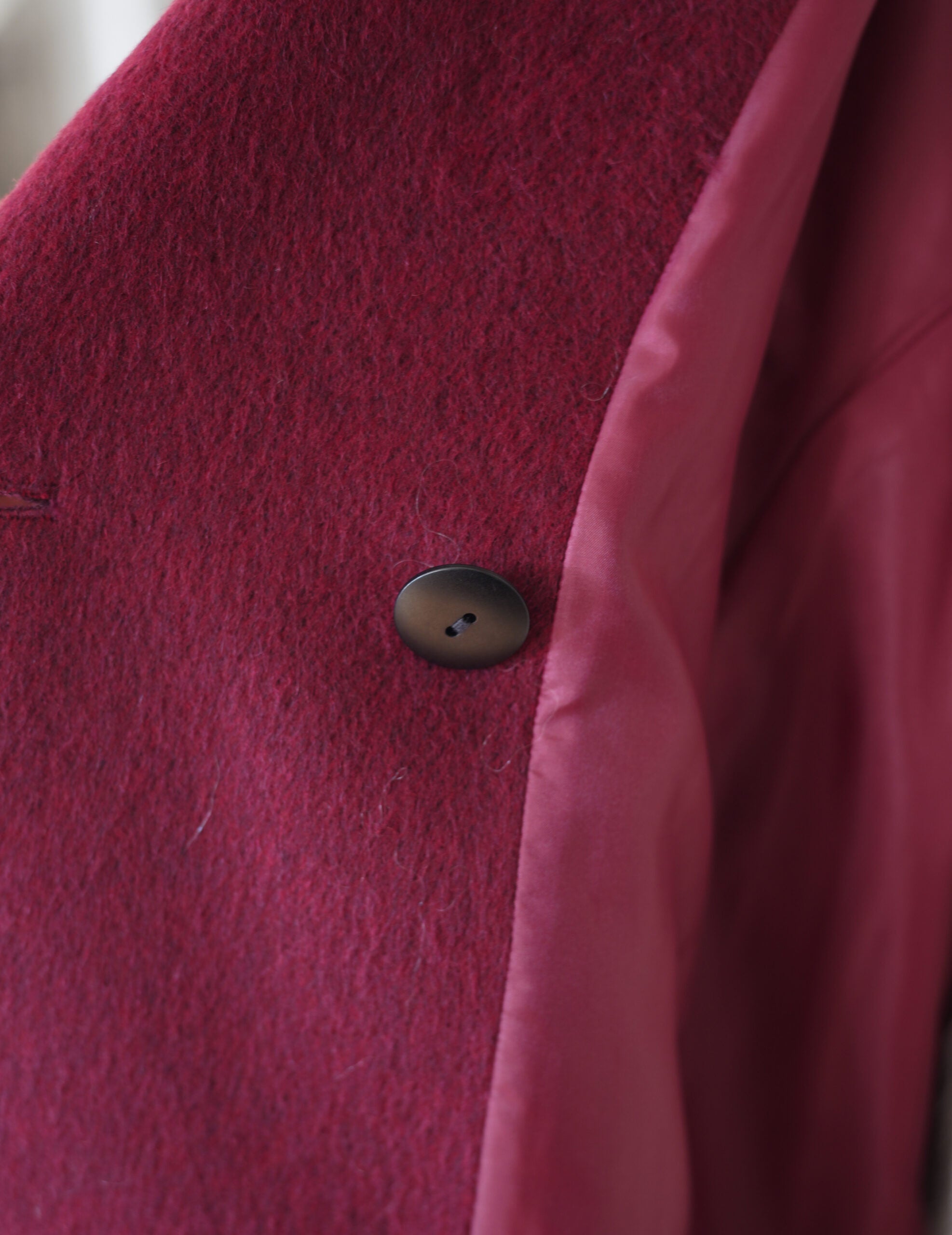 Wool Arupaka Long Coat・Bordeaux