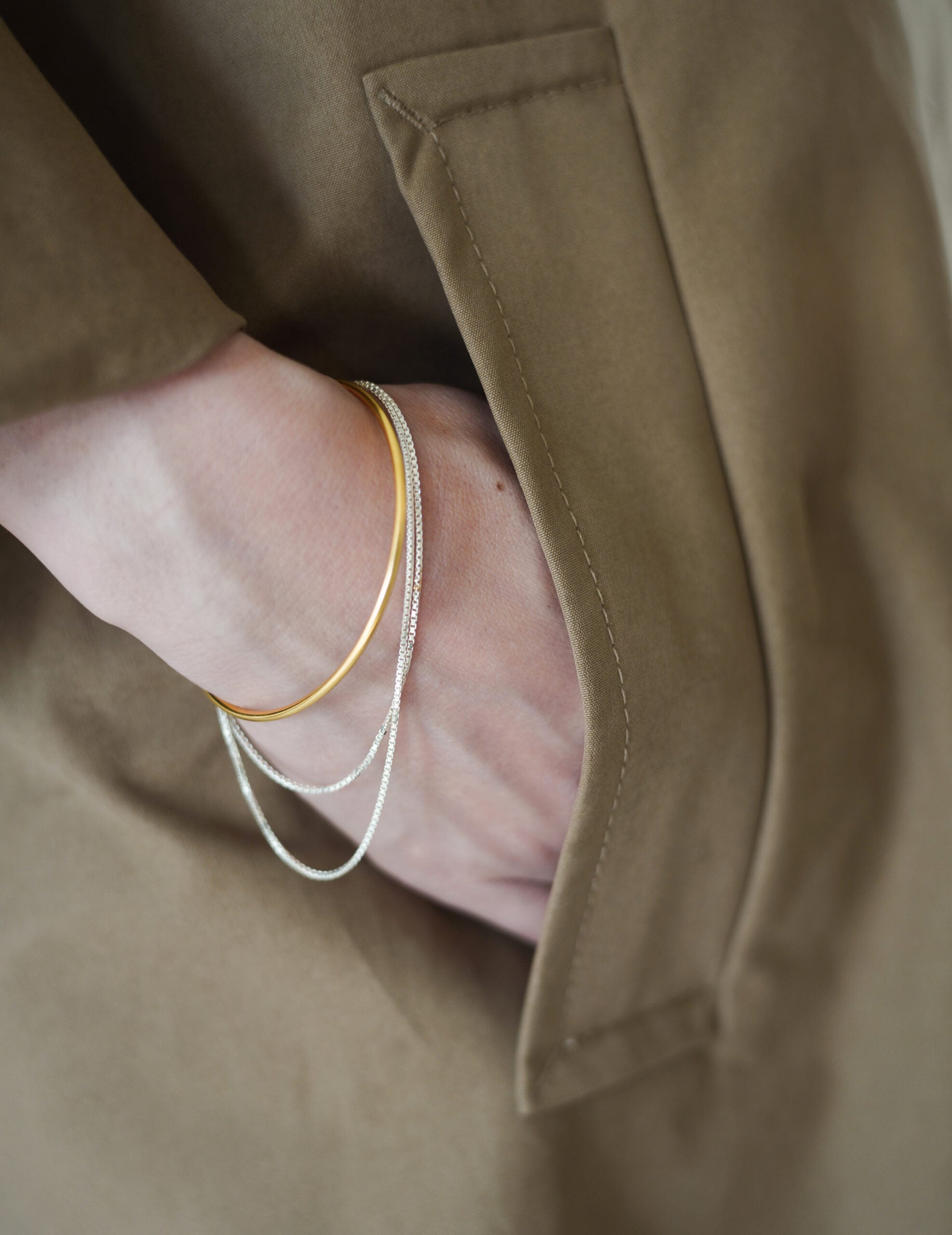 Caro Half Panama Coat・Drabe