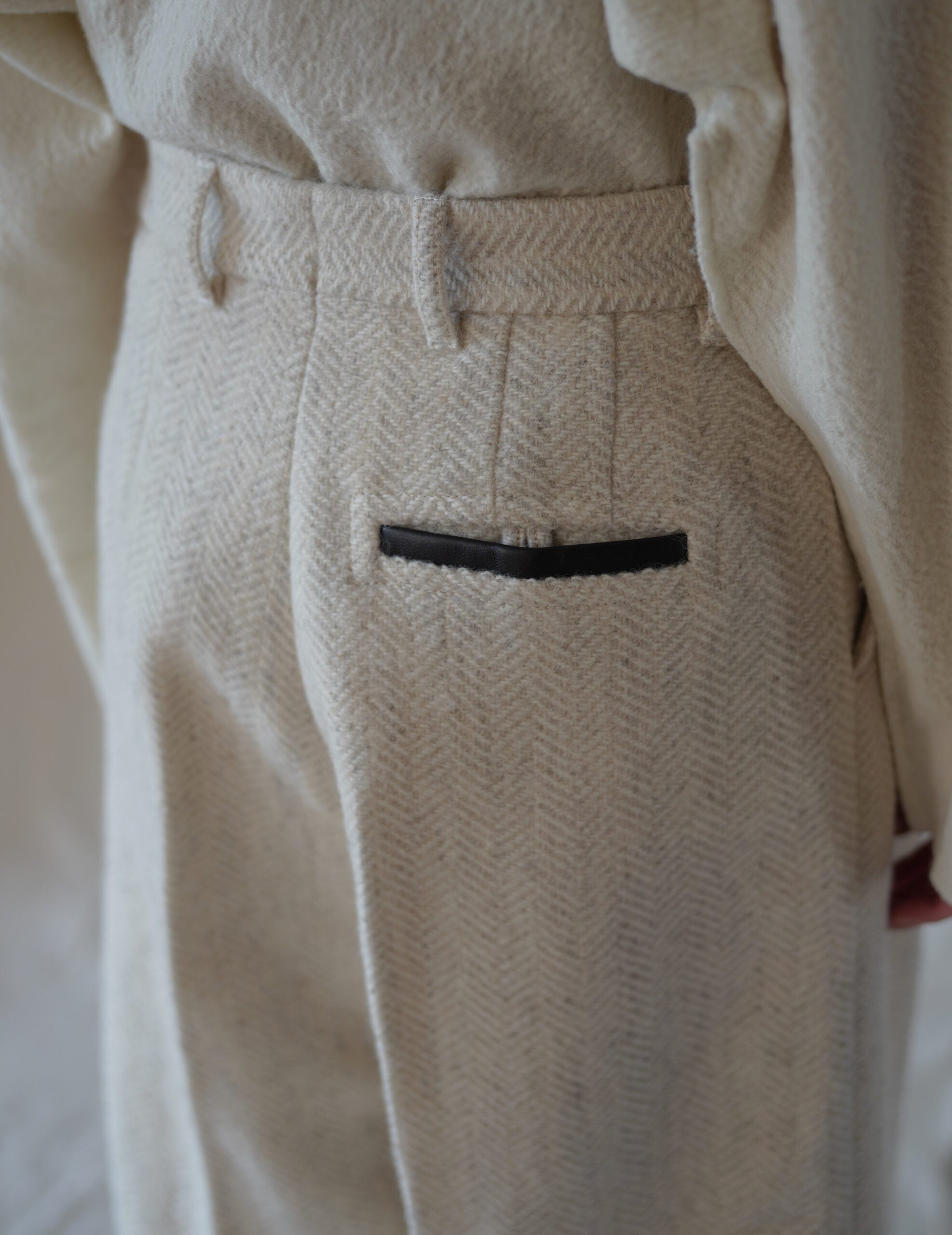 Piva Wool Cropped Pants・Oat