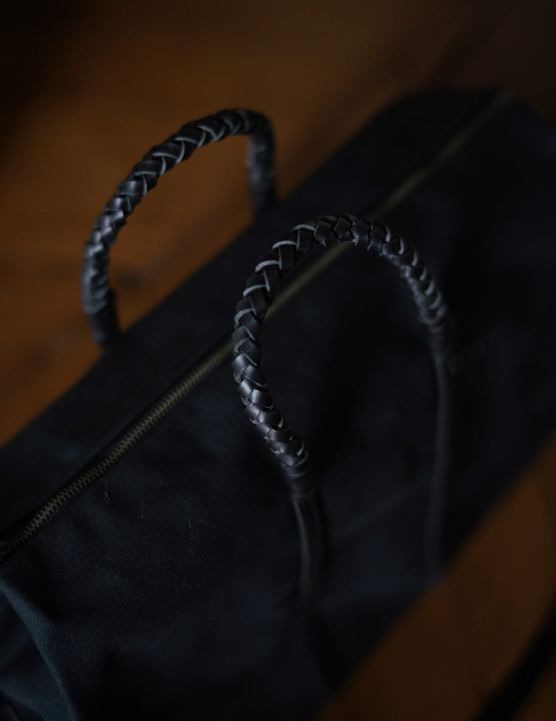 編織旅行袋・黑色