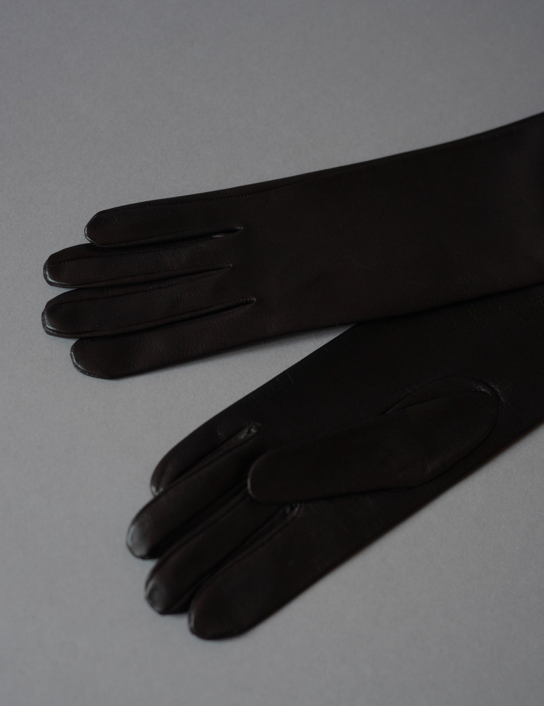 JIN 羊皮長手套・榛果棕